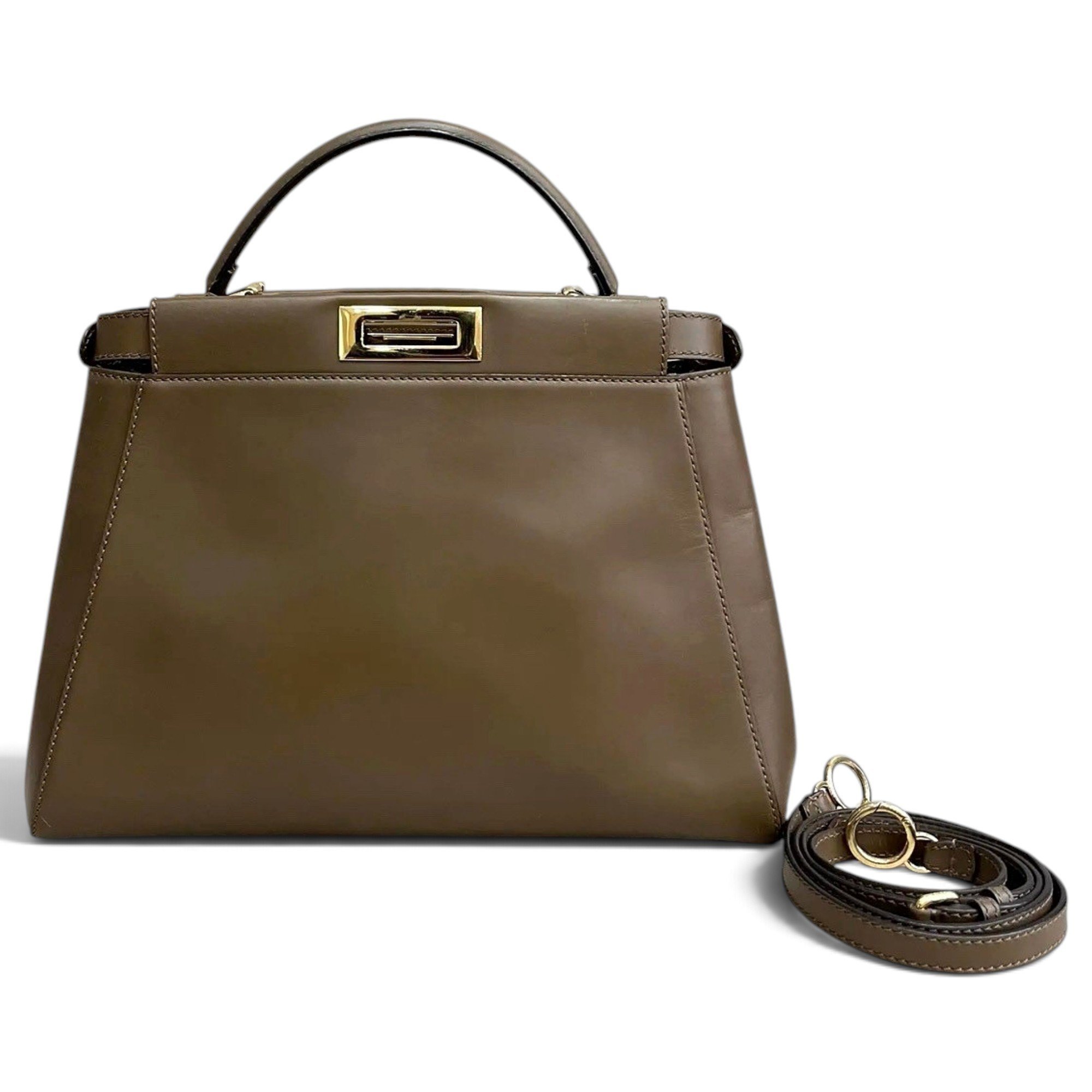 Peekaboo leather handbag
