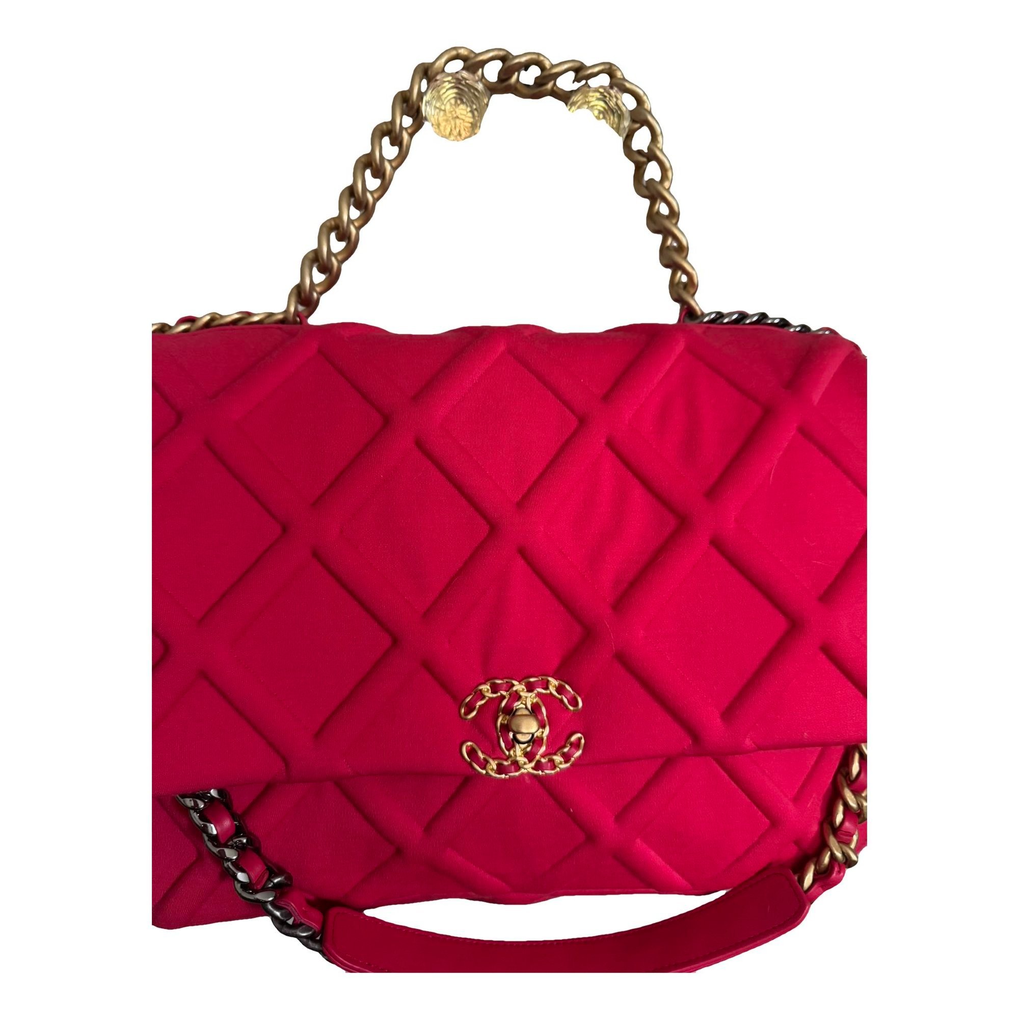 Chanel 19 cloth handbag