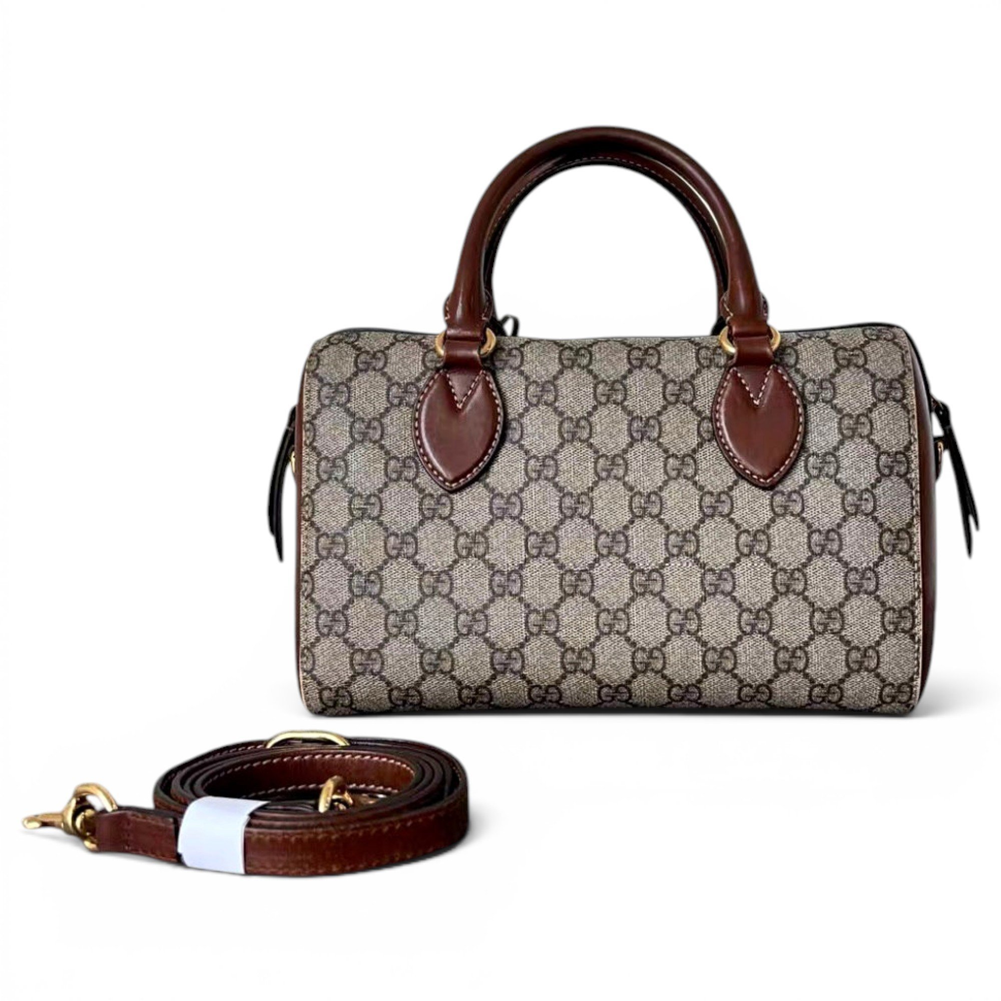 Ophidia Boston leather handbag