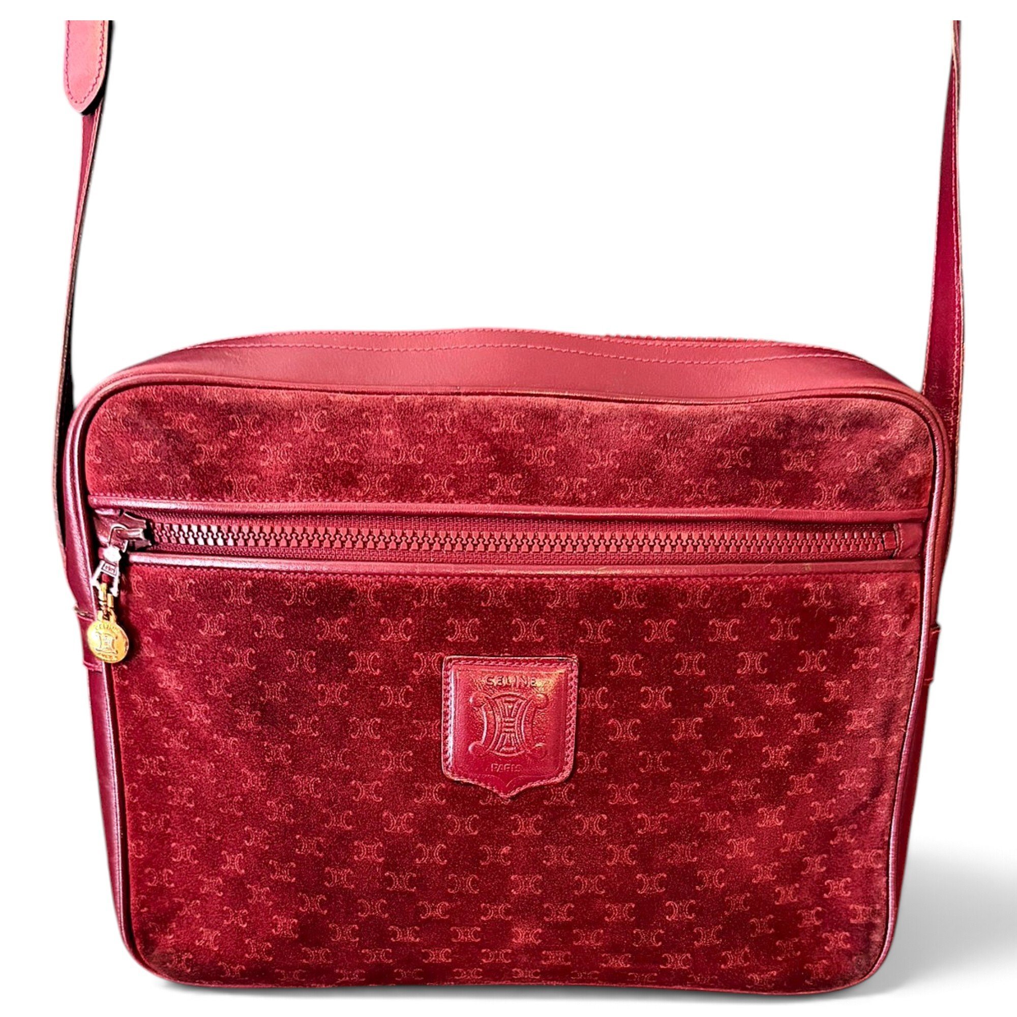Triomphe leather crossbody bag