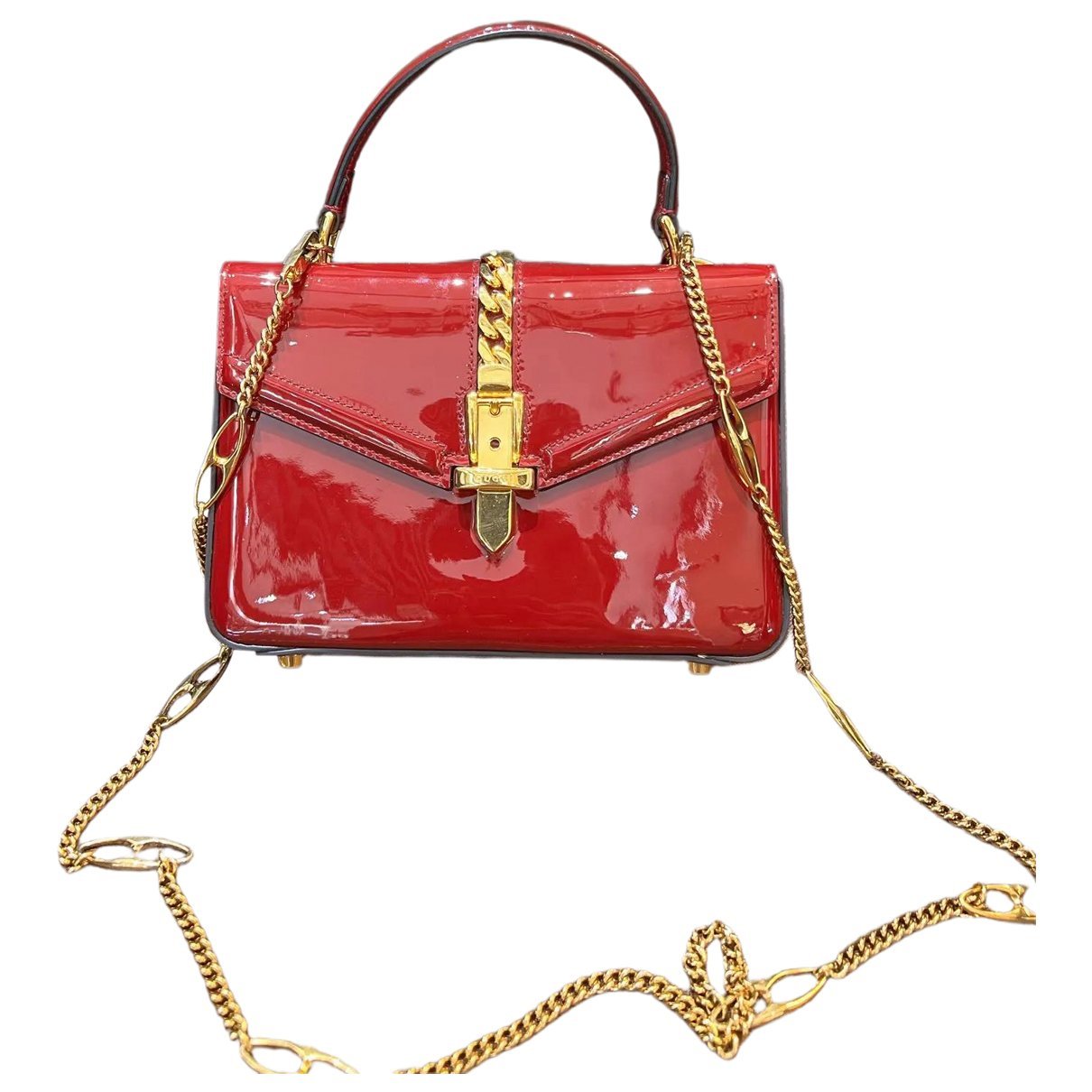 Sylvie 1969 patent leather handbag