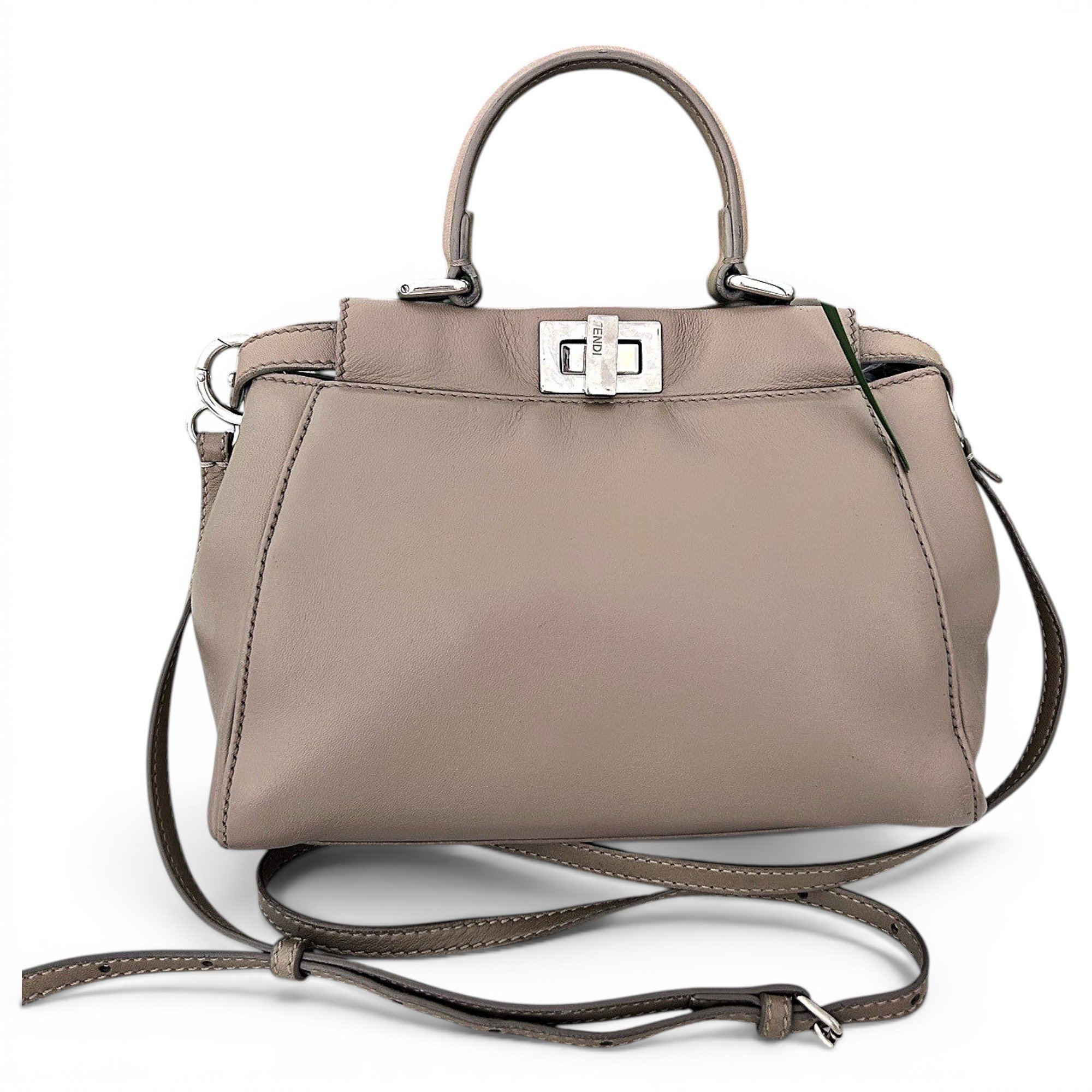 Peekaboo leather handbag