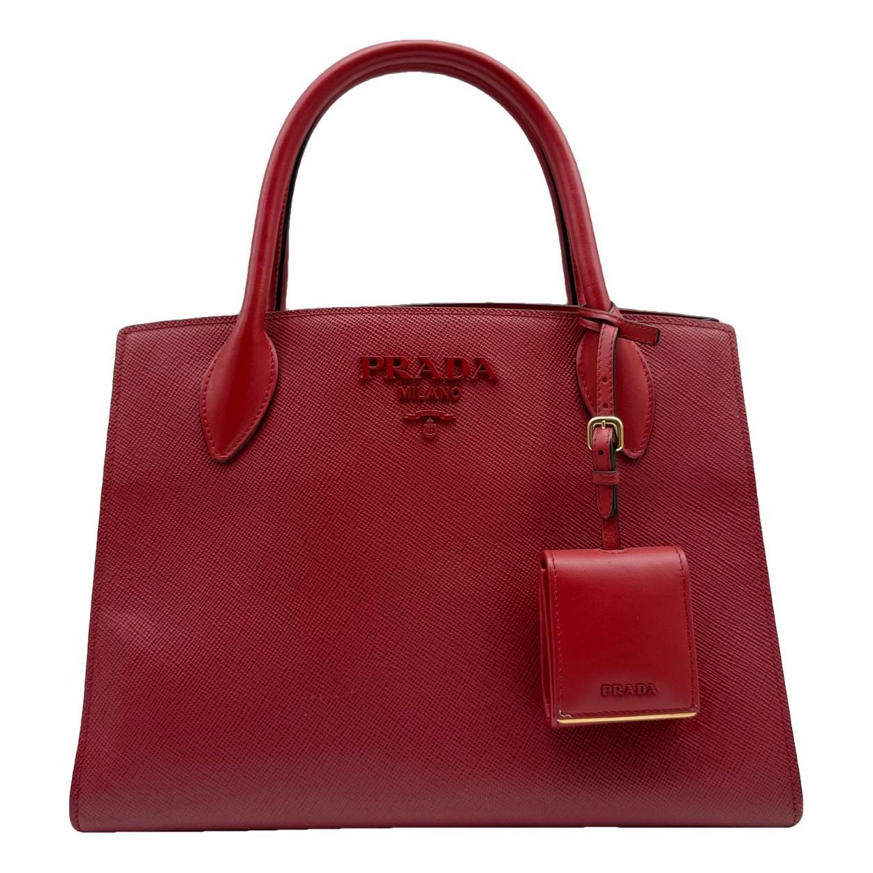 Monochrome leather handbag