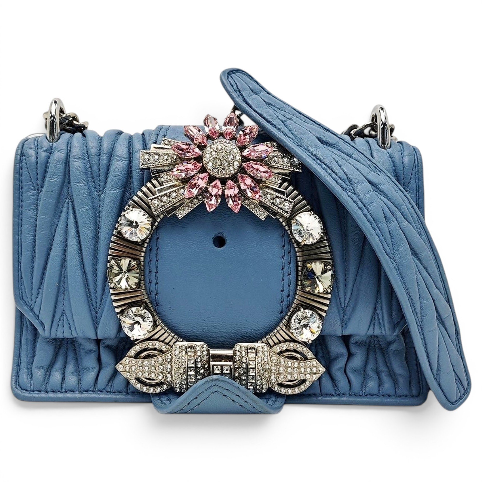 Miu Lady leather handbag