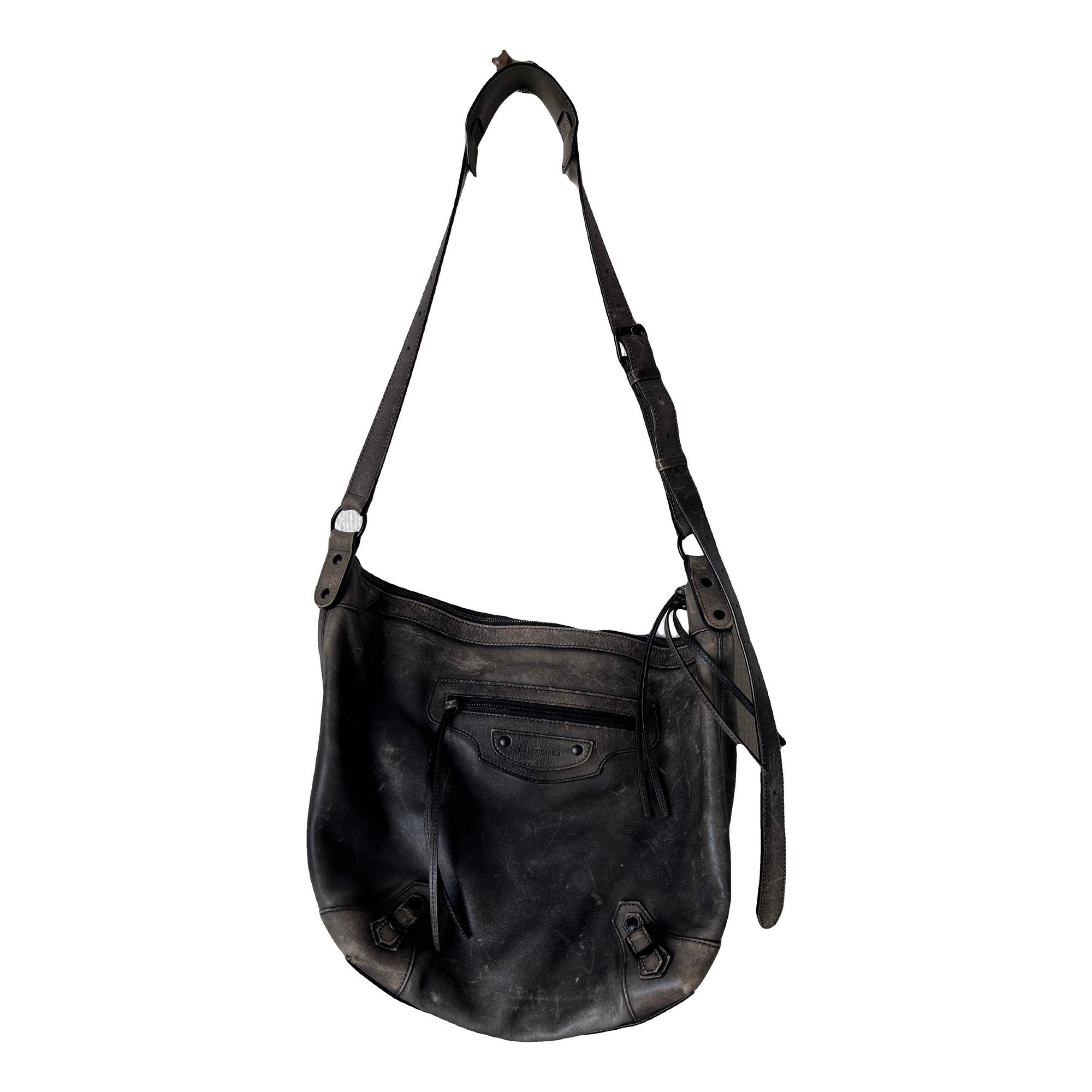 Leather travel bag