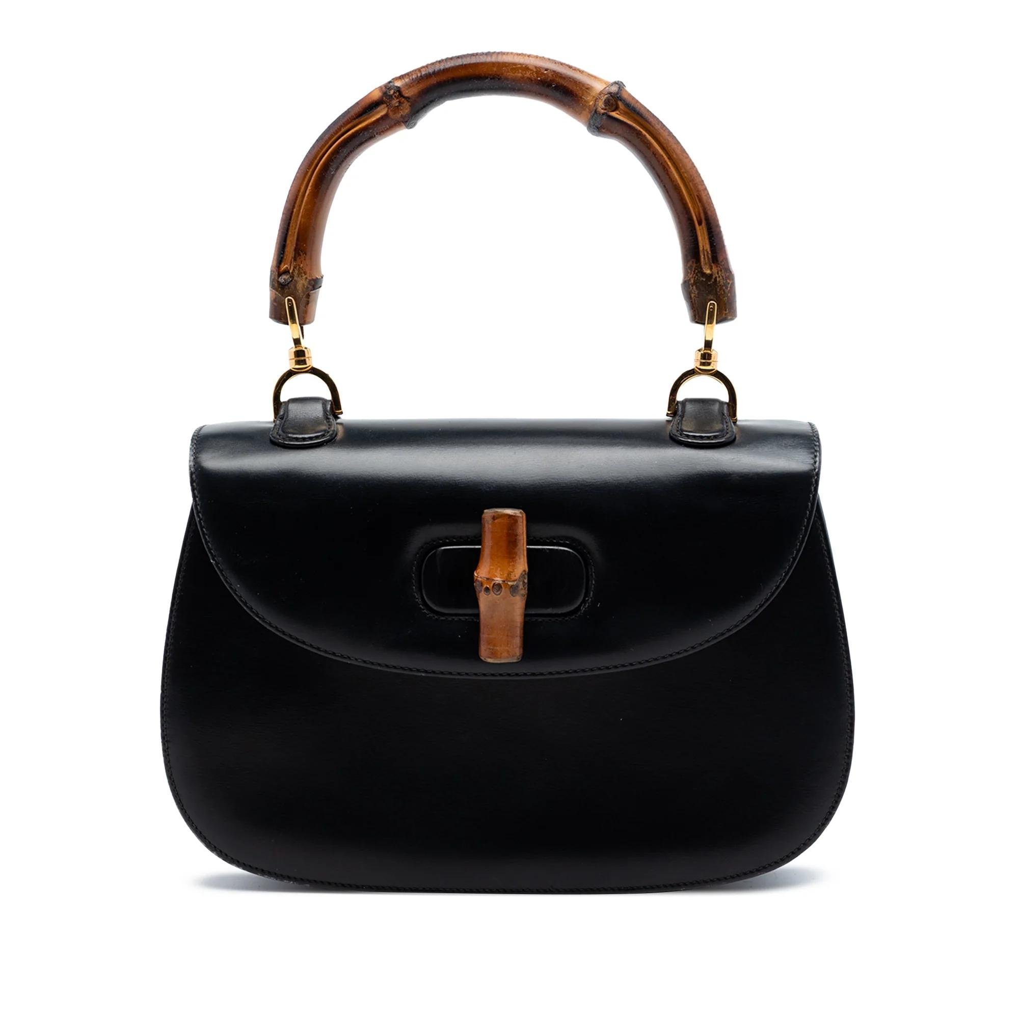 Bamboo Top Handle pony-style calfskin handbag