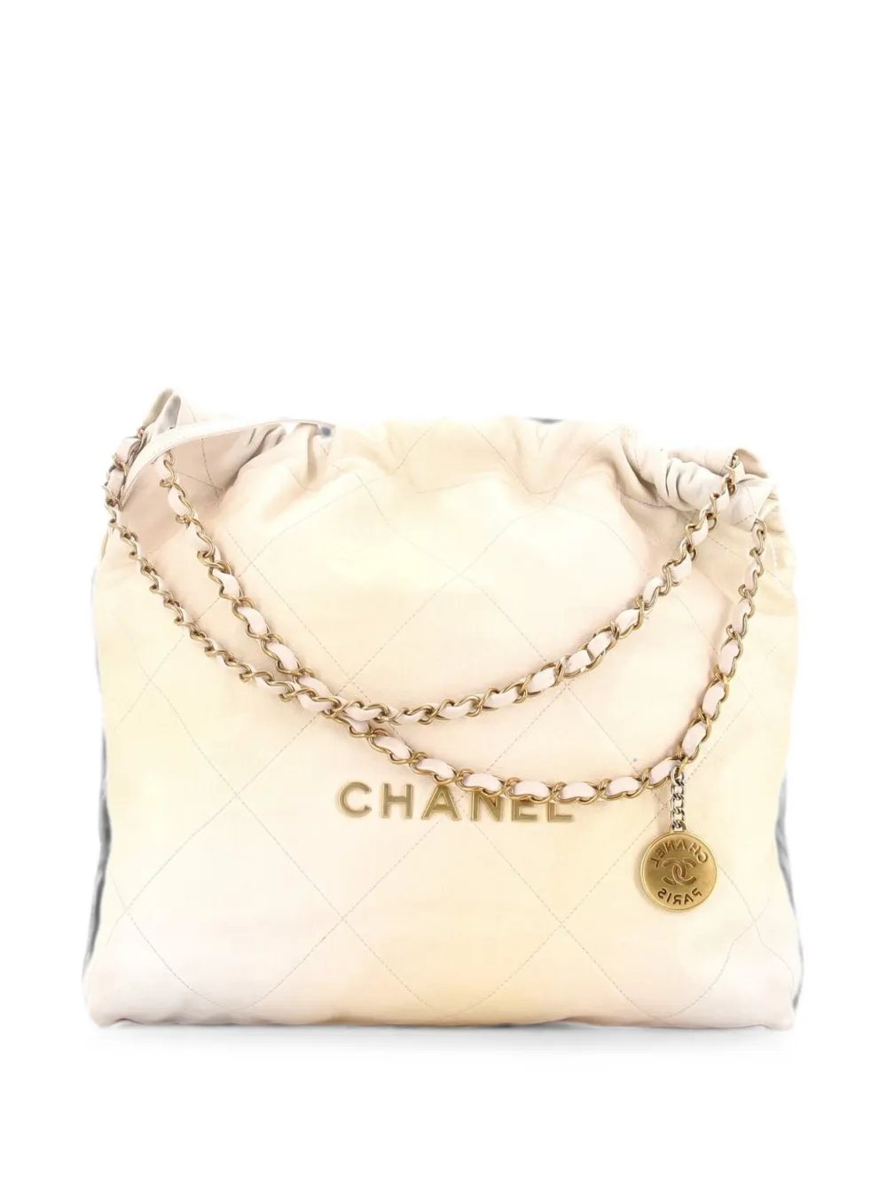 22 Chain Quilted Calfskin Medium hobo bag