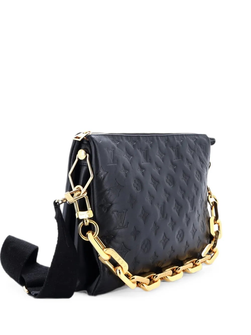 Coussin Bag Monogram Embossed Lambskin MM crossbody bag