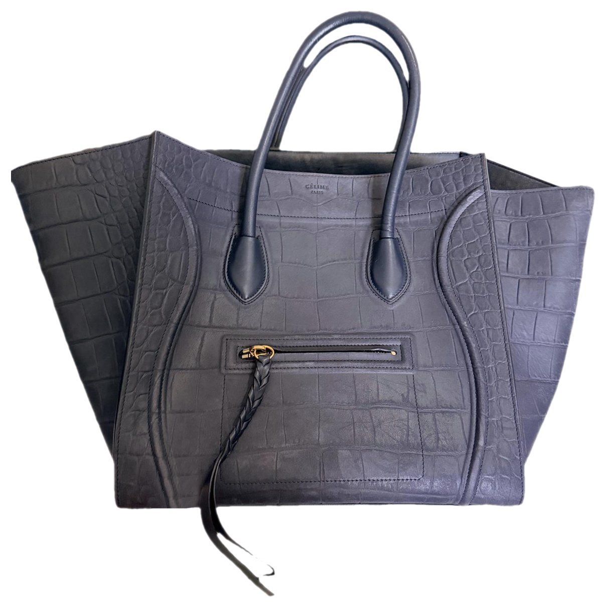 Luggage leather tote