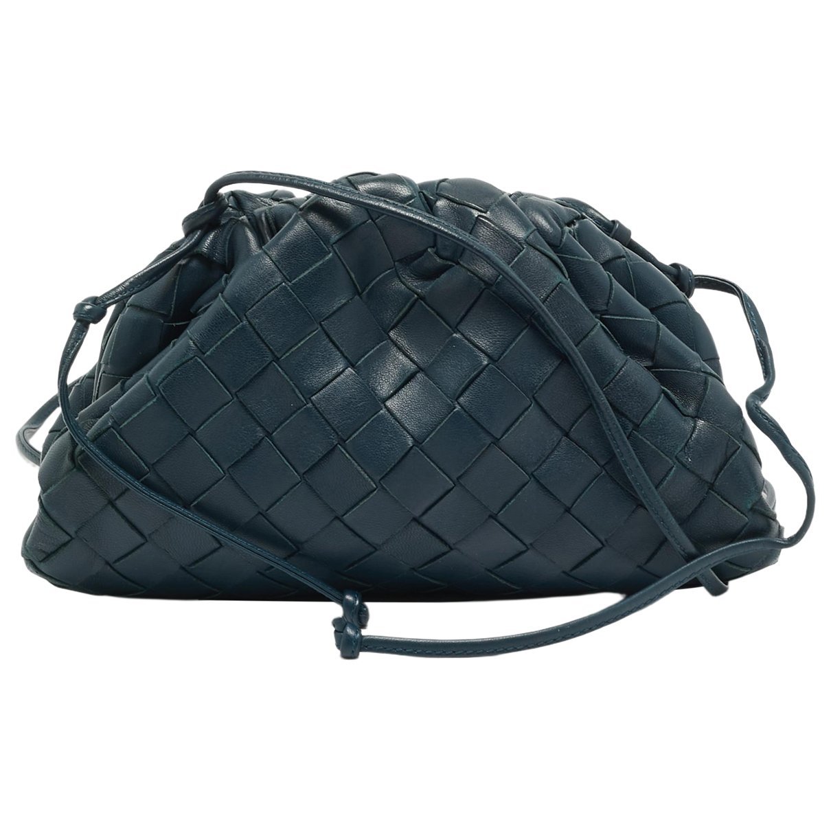 Pouch leather clutch bag