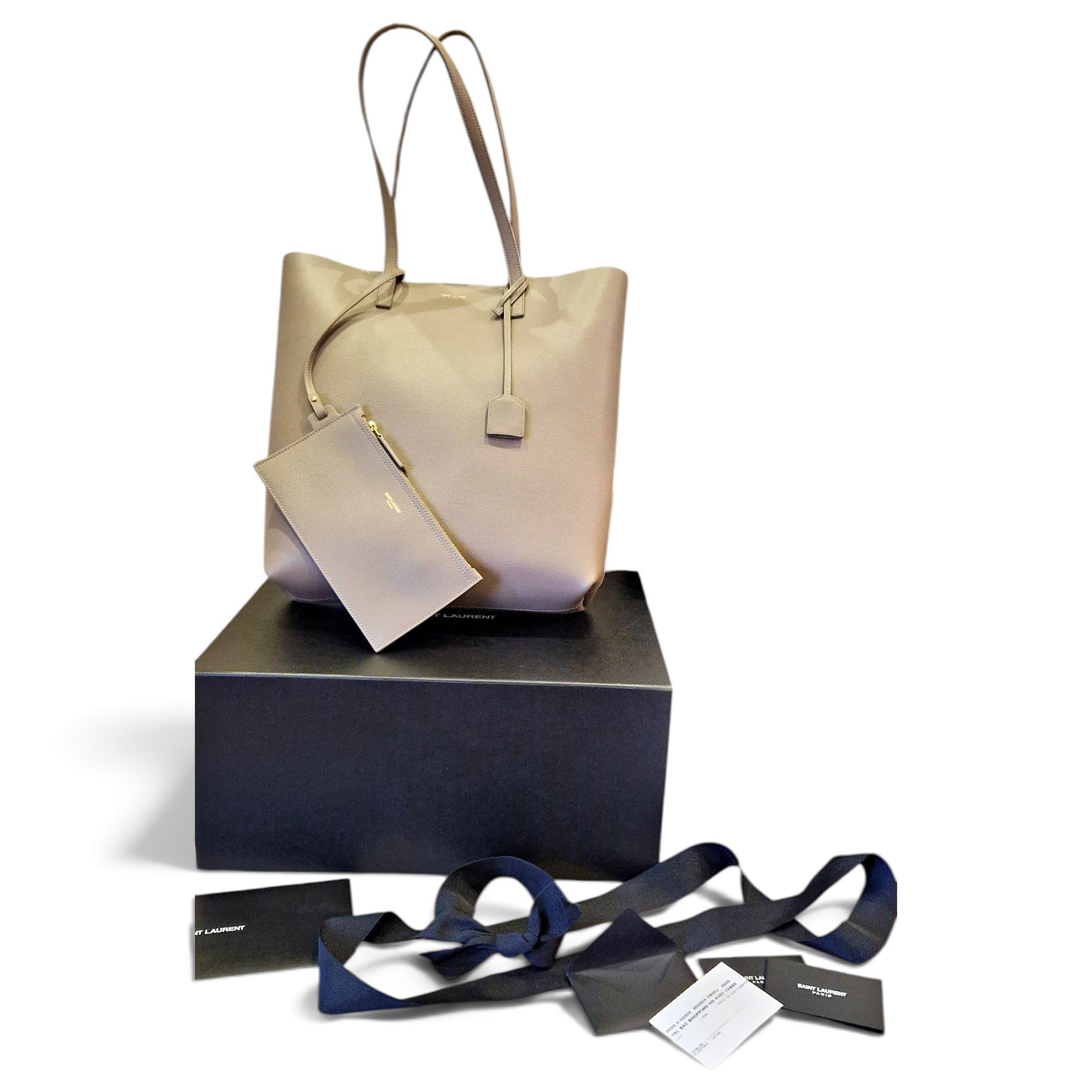Shopping leather tote
