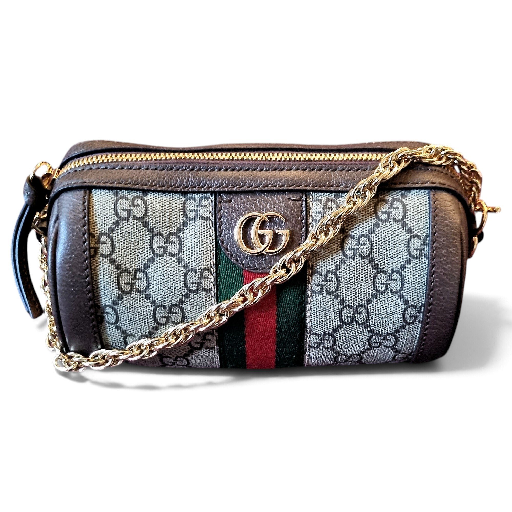 Ophidia leather crossbody bag