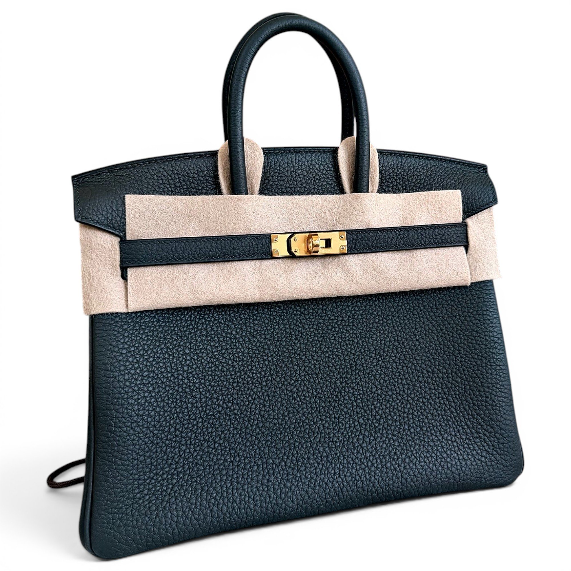 Birkin 25 leather handbag