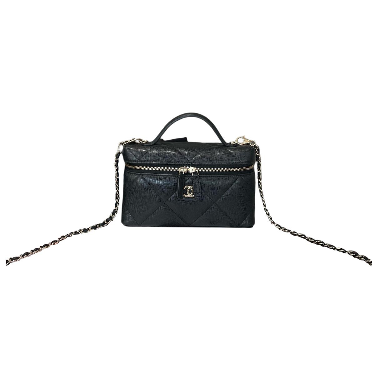 Vanity leather handbag