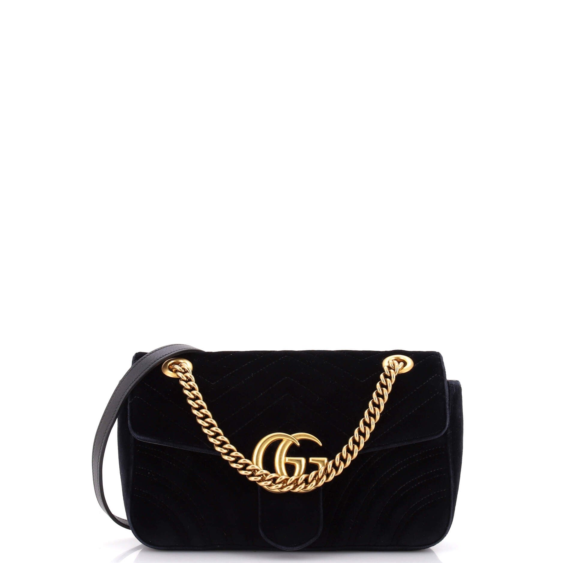 GG Marmont Flap Bag Matelasse Velvet Small