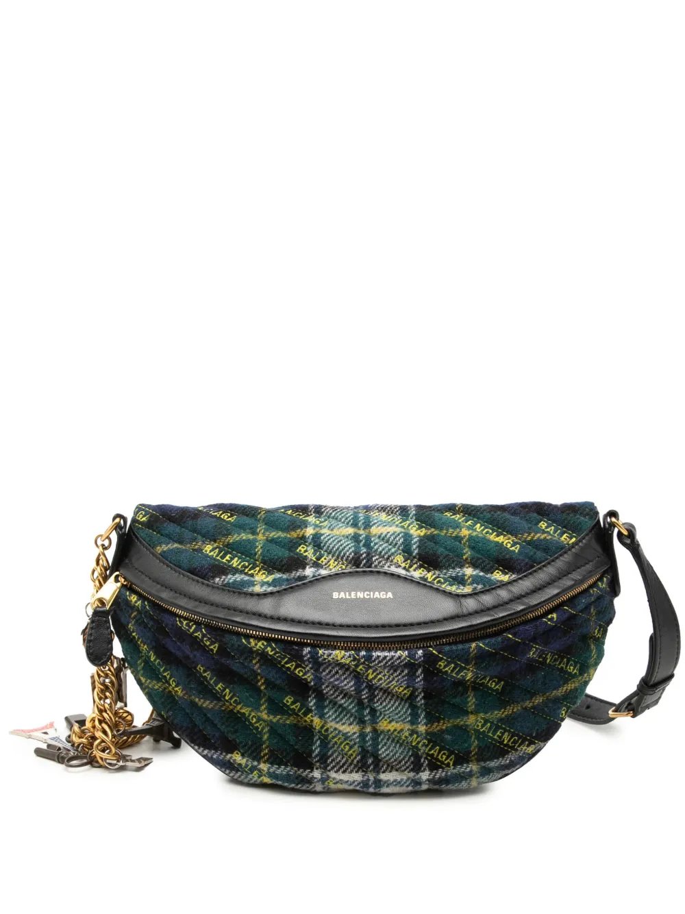 2018-2026 Diagonal Quilted Wool Allover Logo Souvenir XS belt bag