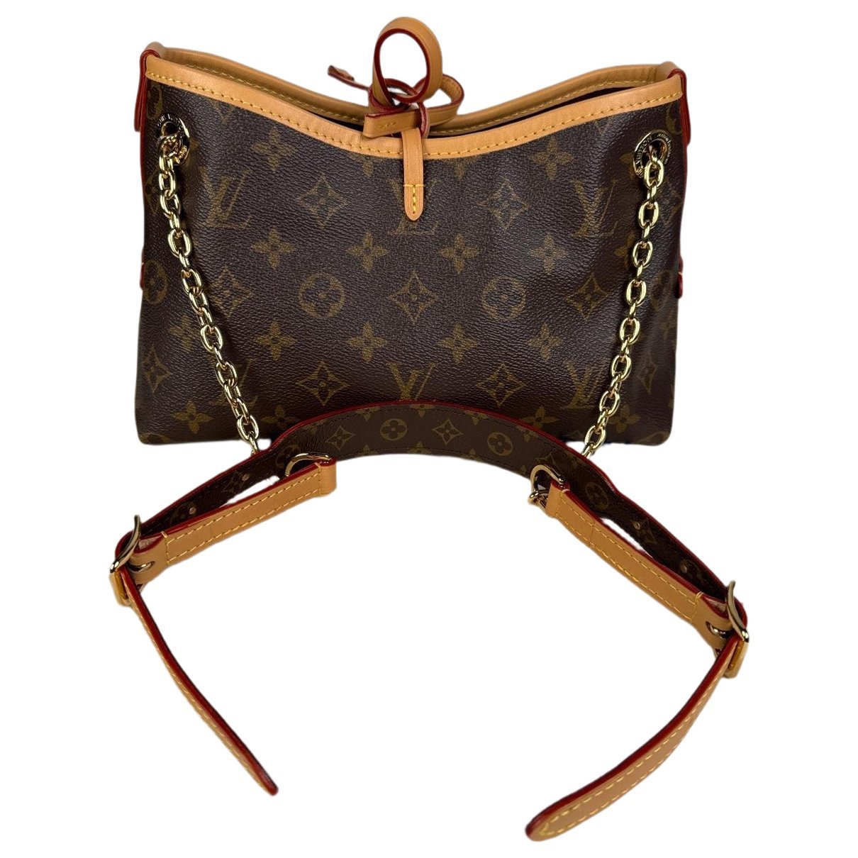 Louis Vuitton Carry All leather handbag