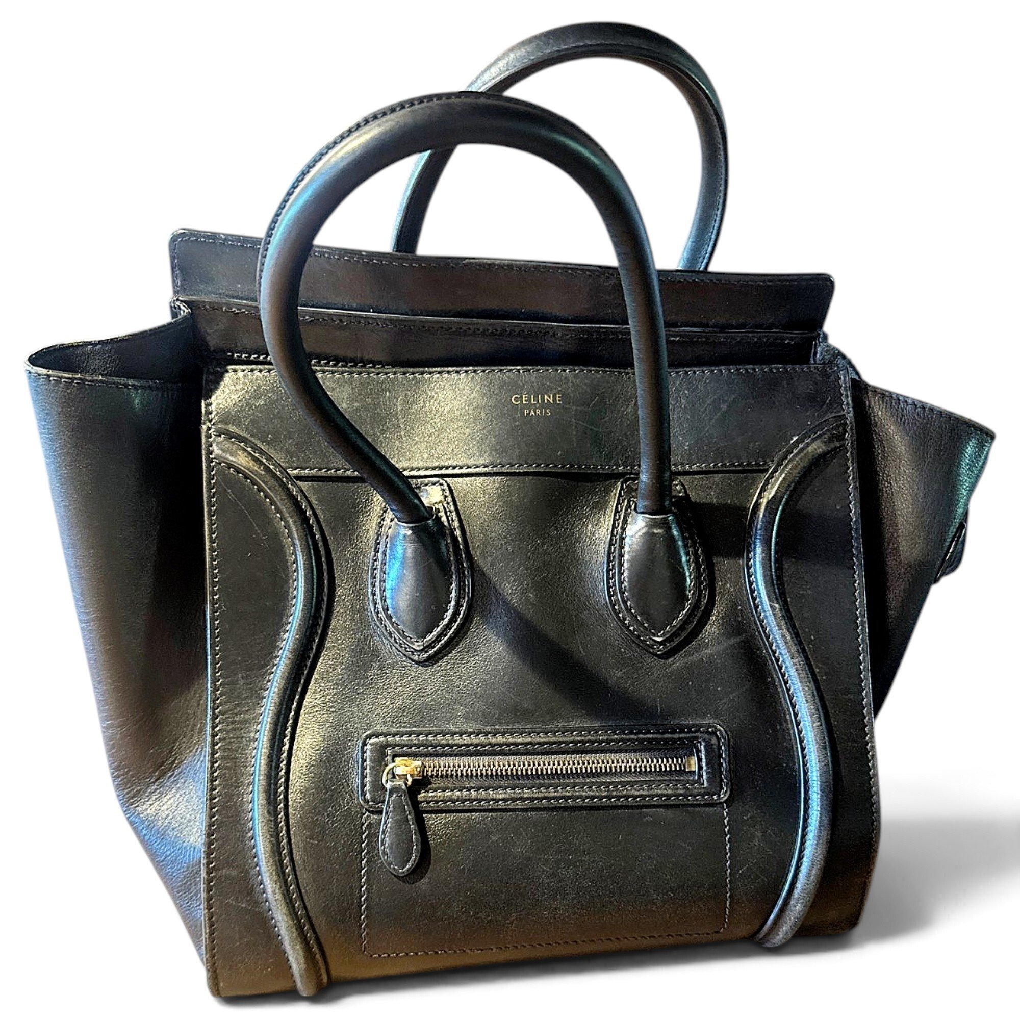 Luggage leather handbag