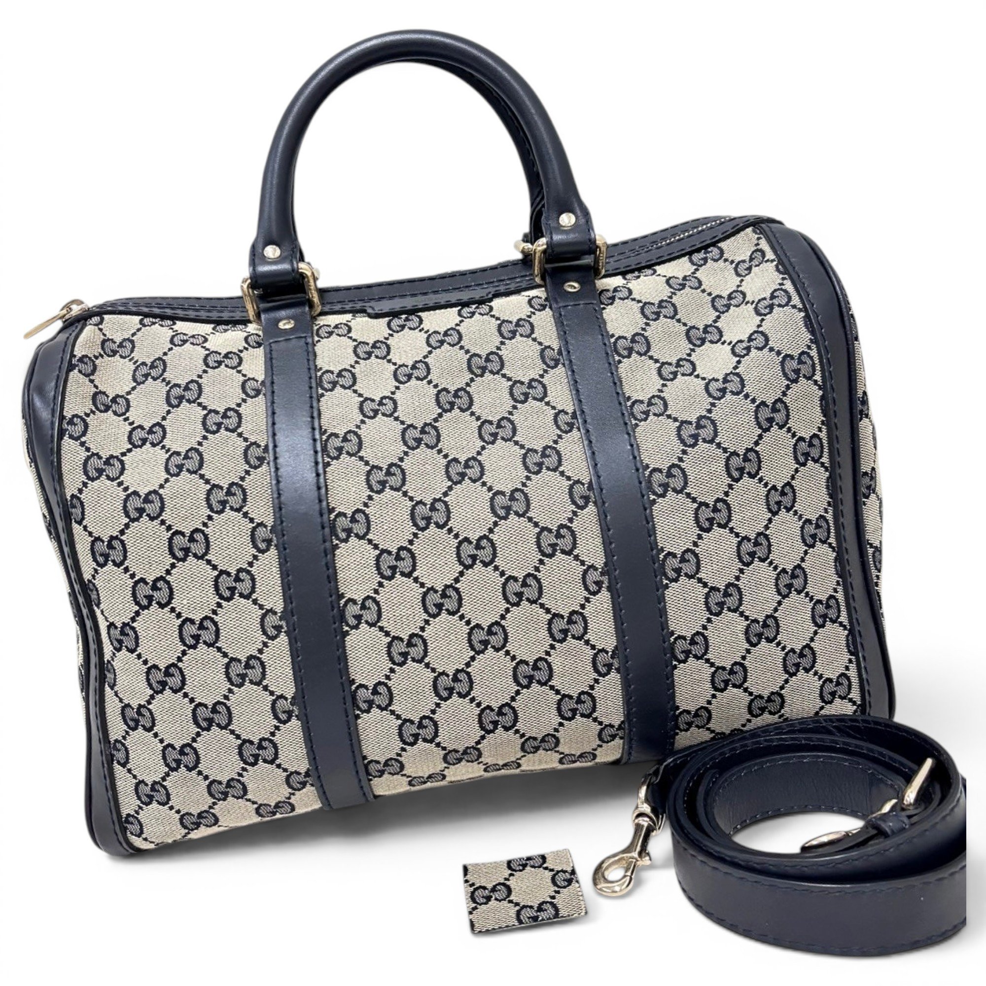 Boston leather handbag
