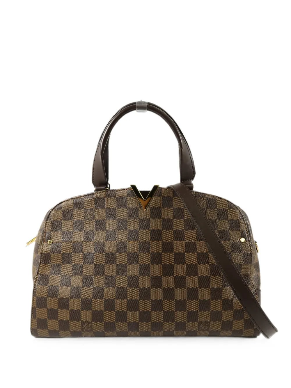 Kensington Bowling check-pattern tote bag