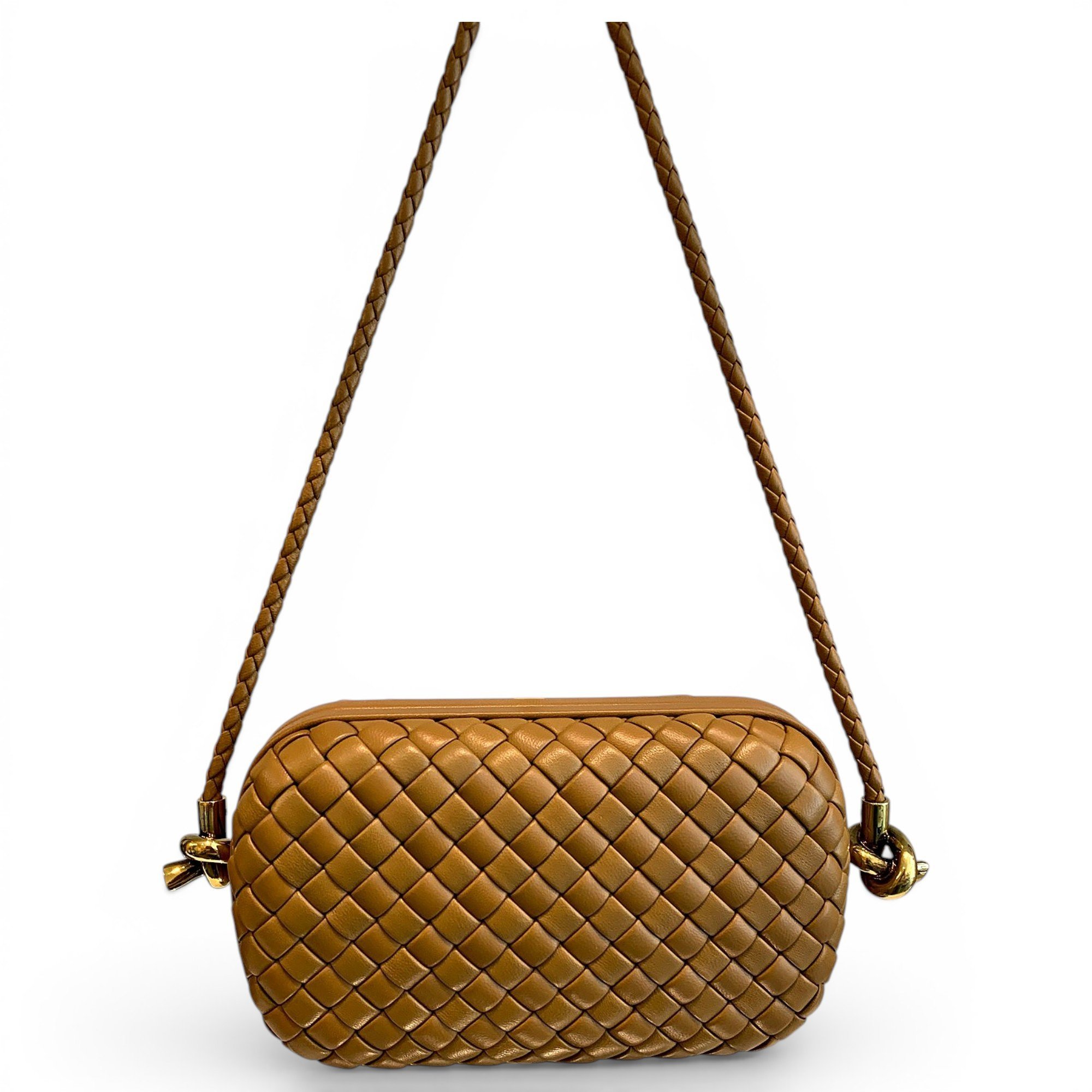 Knot leather handbag