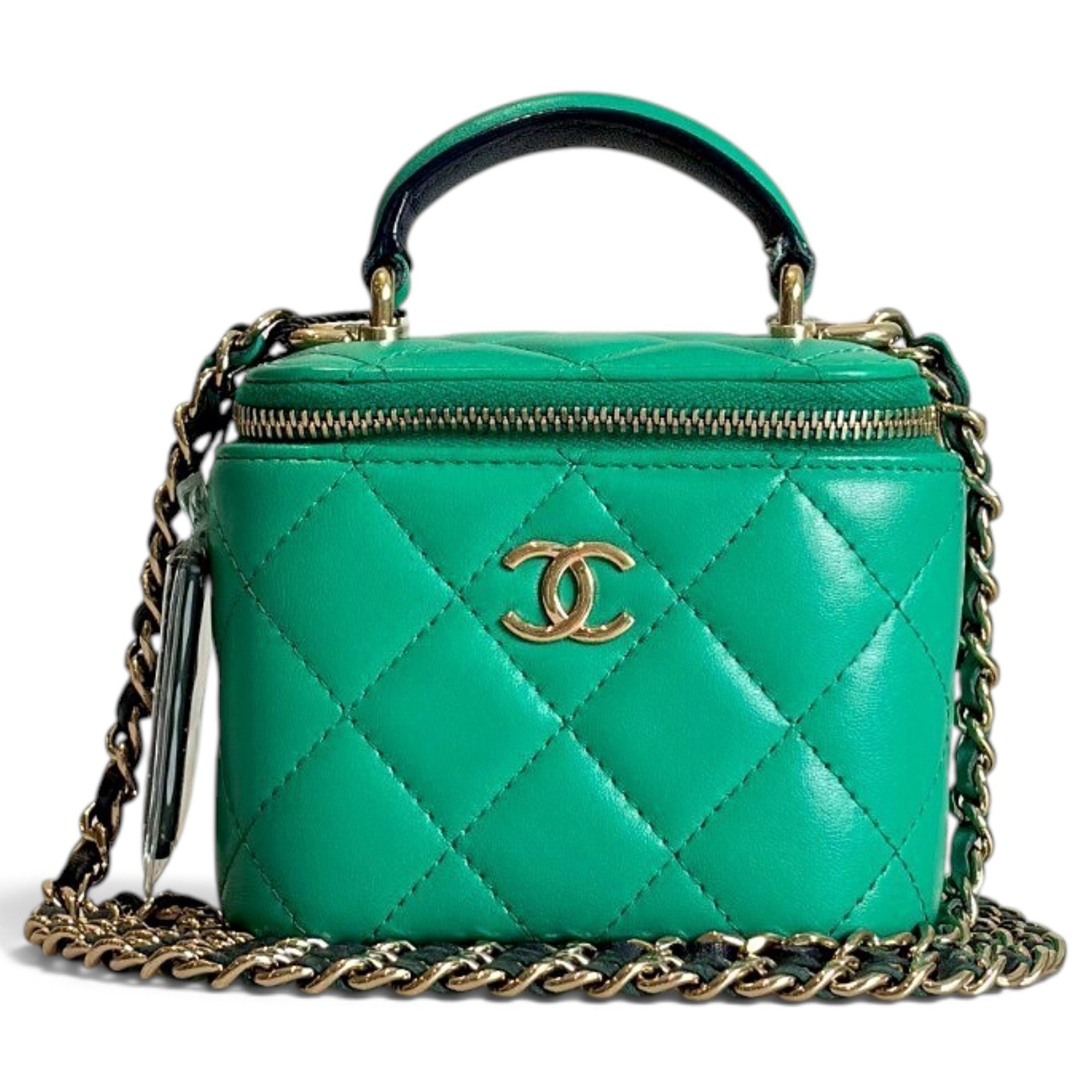 Trendy CC Vanity leather mini bag