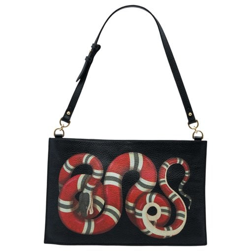 Gucci B leather handbag