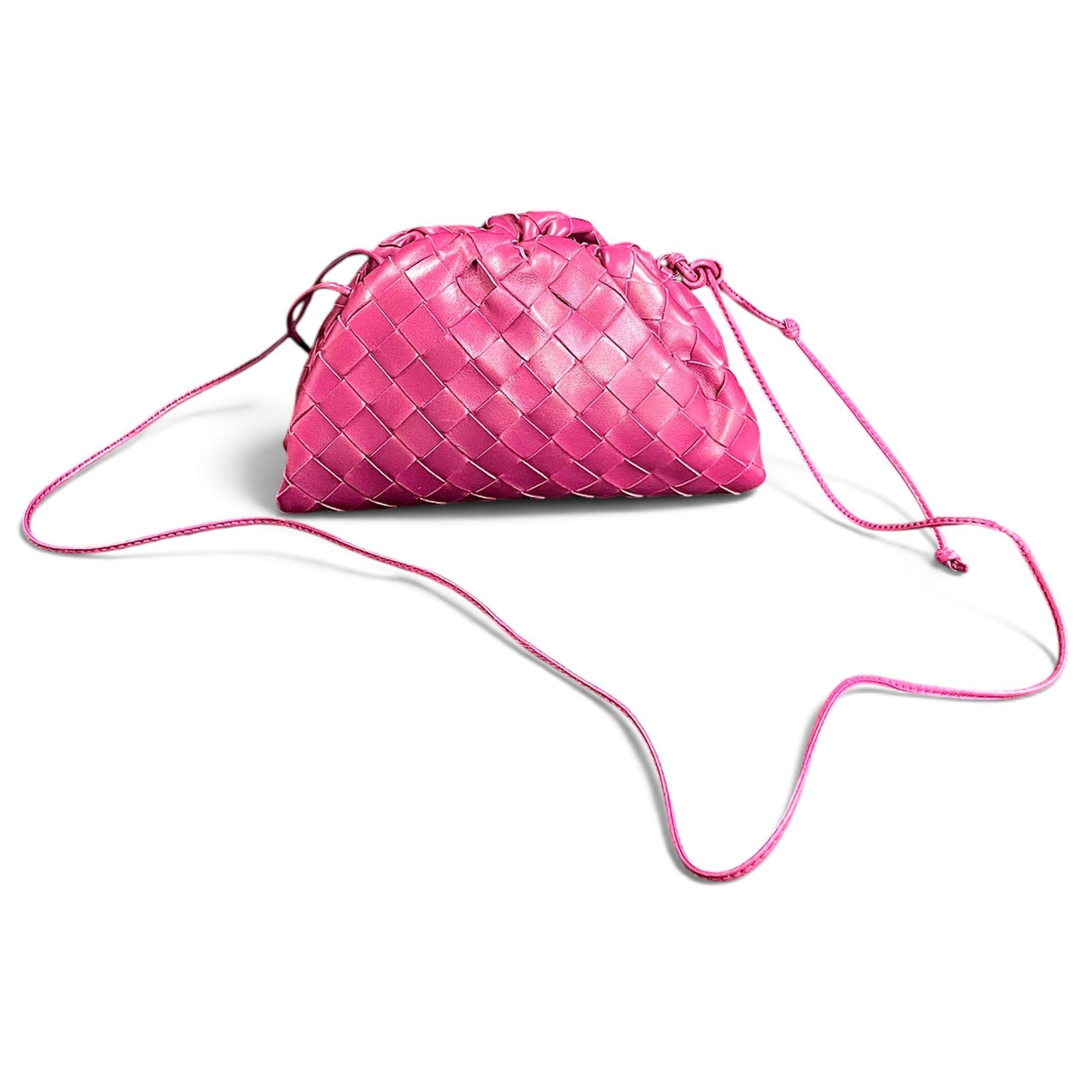 Pouch leather crossbody bag