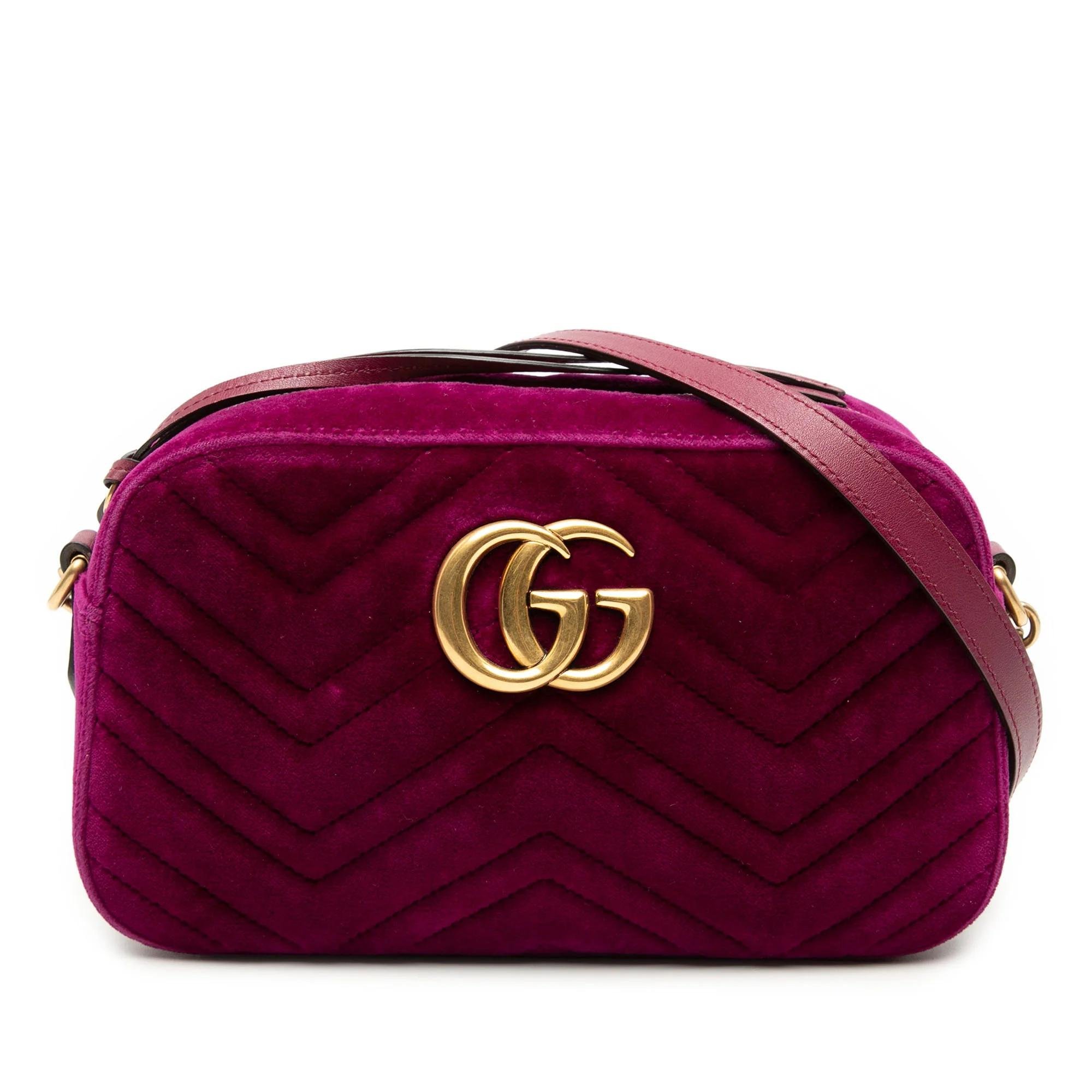 GG Marmont velvet crossbody bag