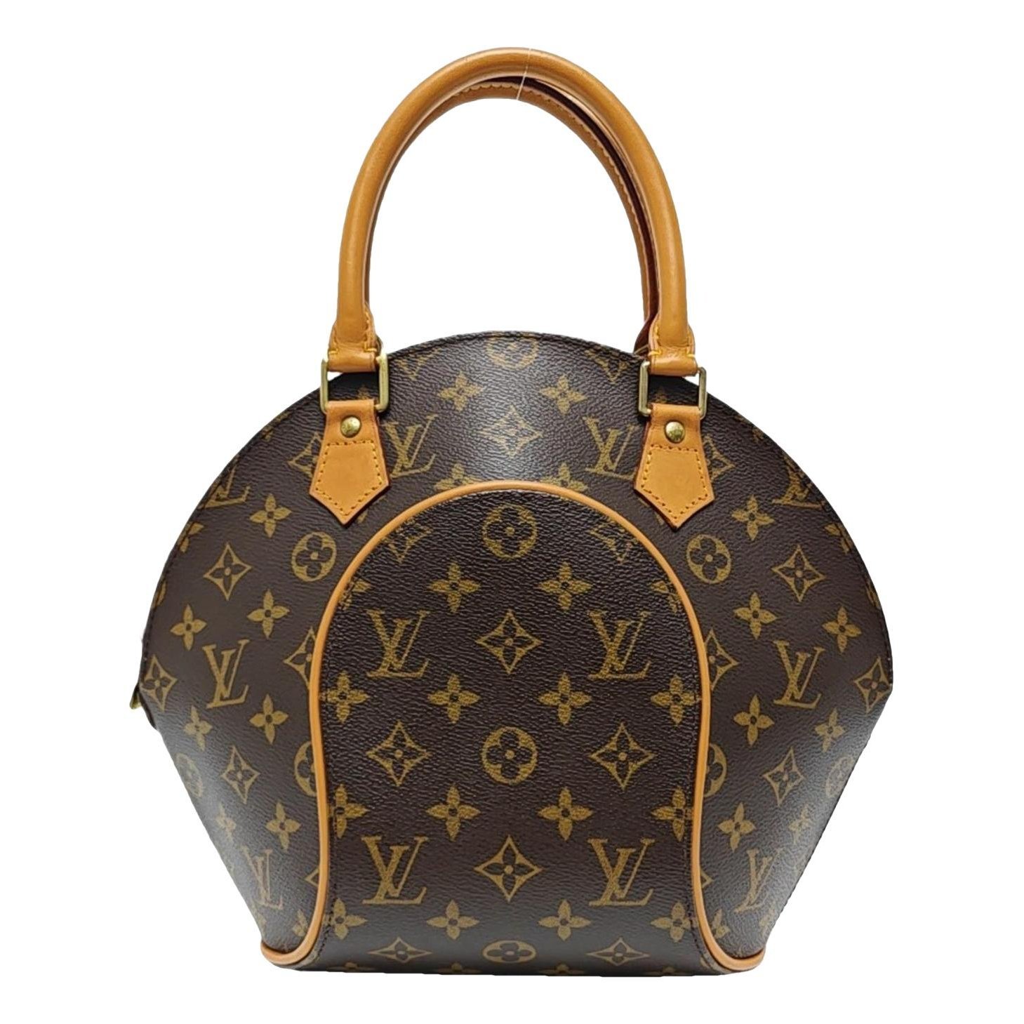 Ellipse leather handbag