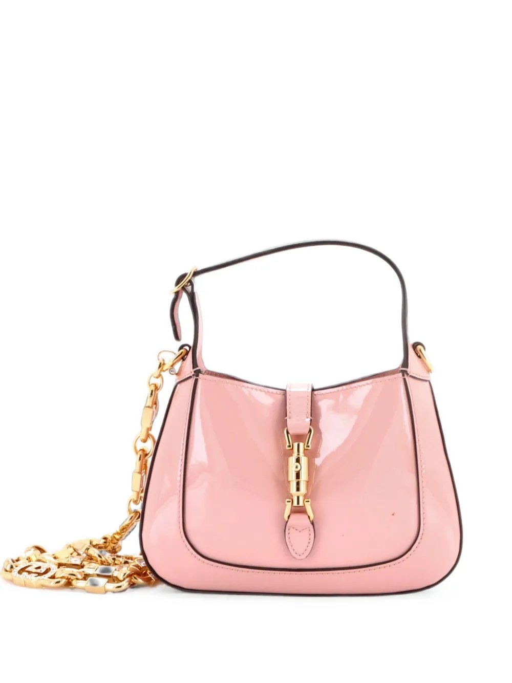 Jackie 1961 Chain Hobo Patent Mini shoulder bag