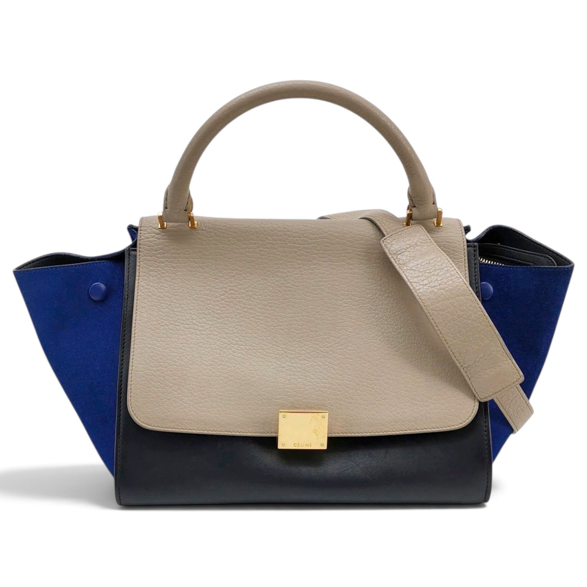 Celine Trapèze leather handbag