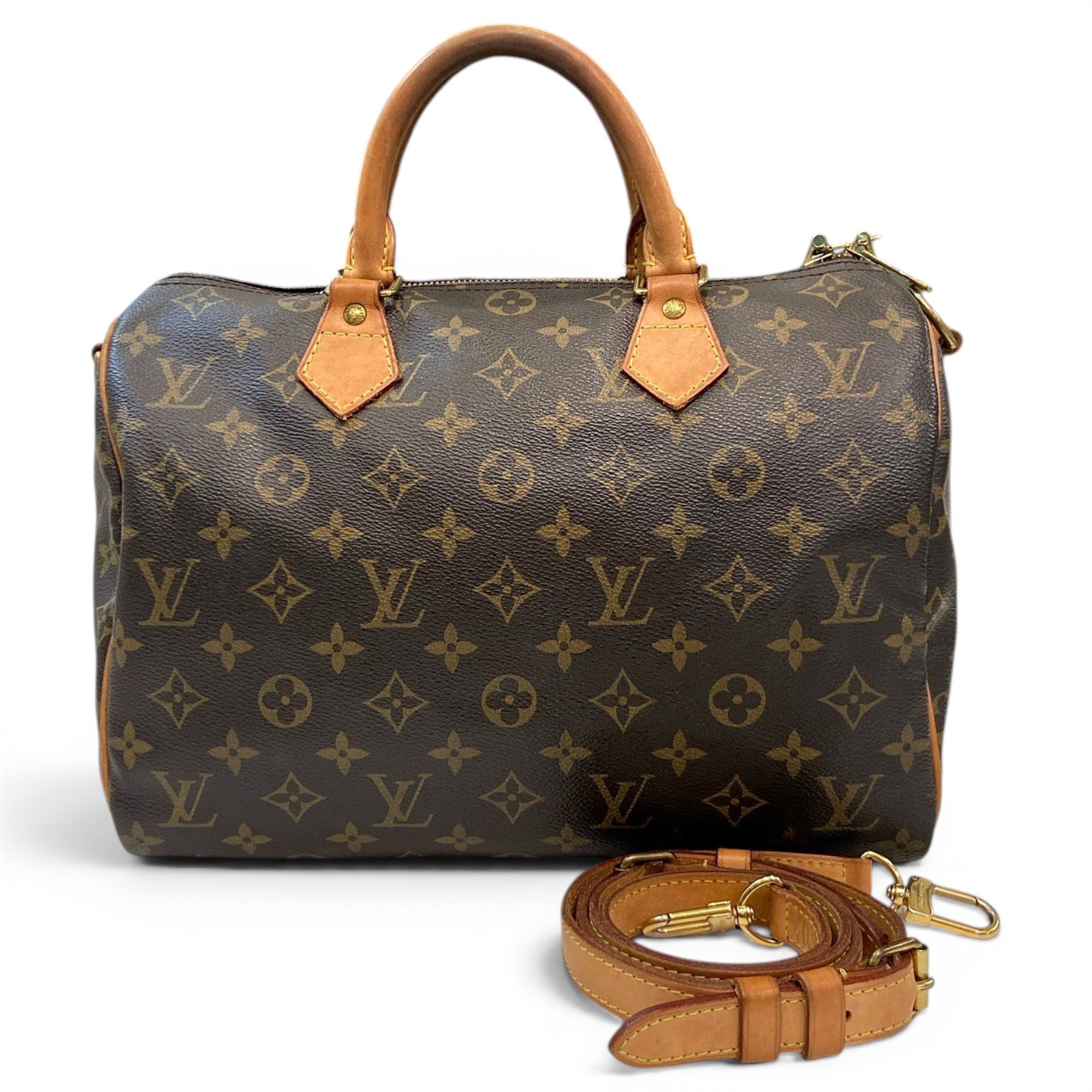 Speedy leather handbag