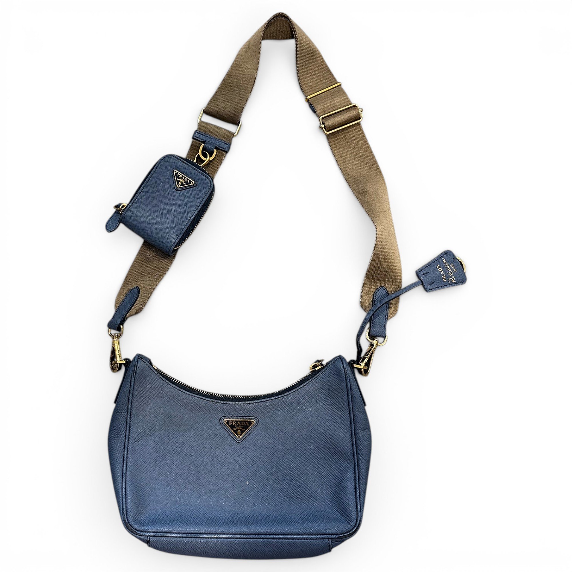 Prada Pocket leather crossbody bag