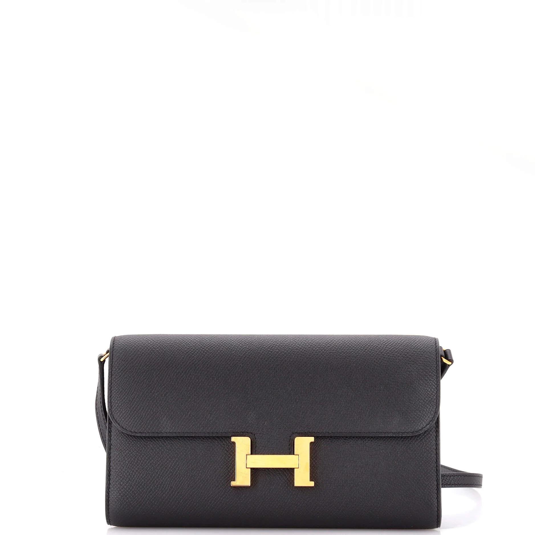 Leather clutch bag