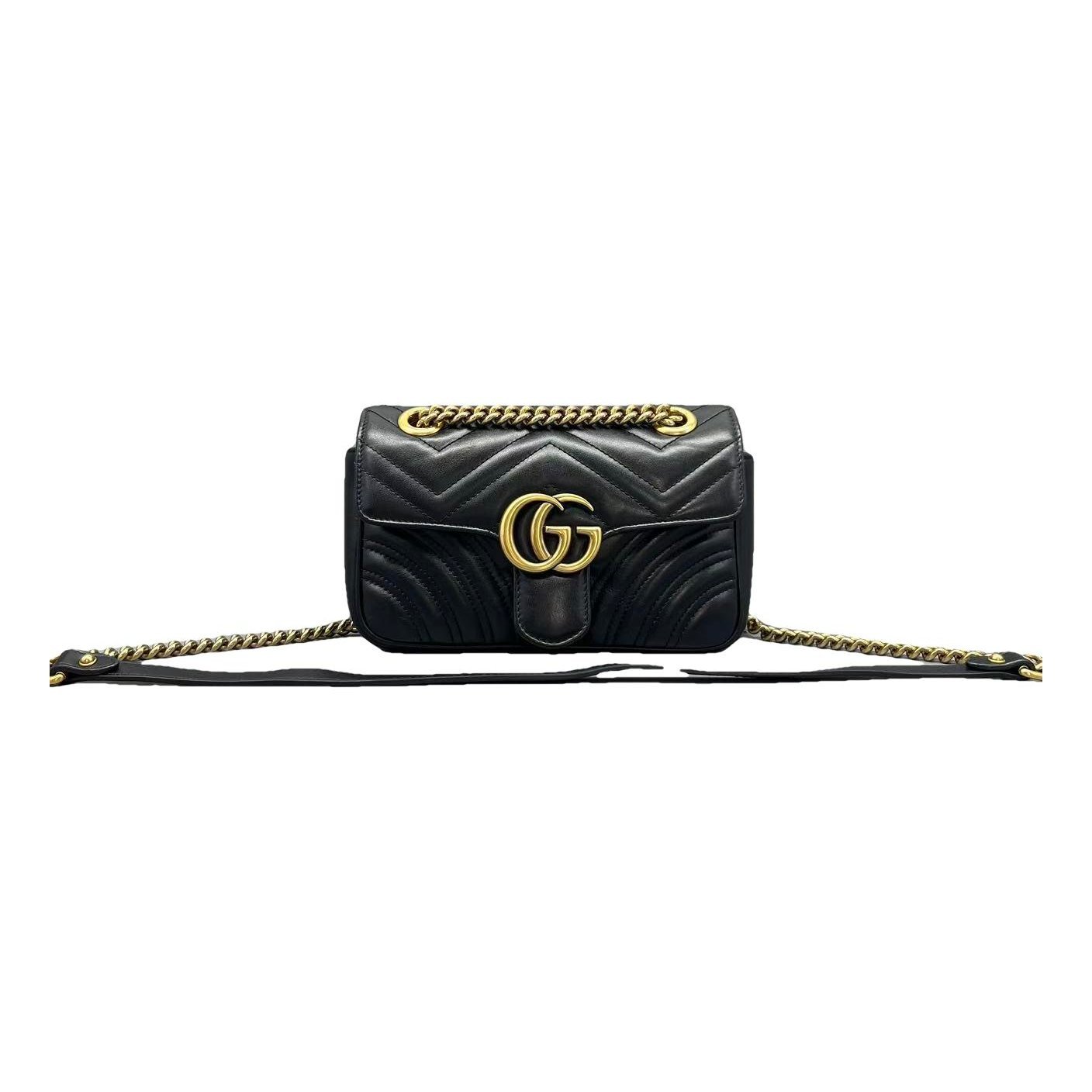 GG Marmont Flap leather handbag