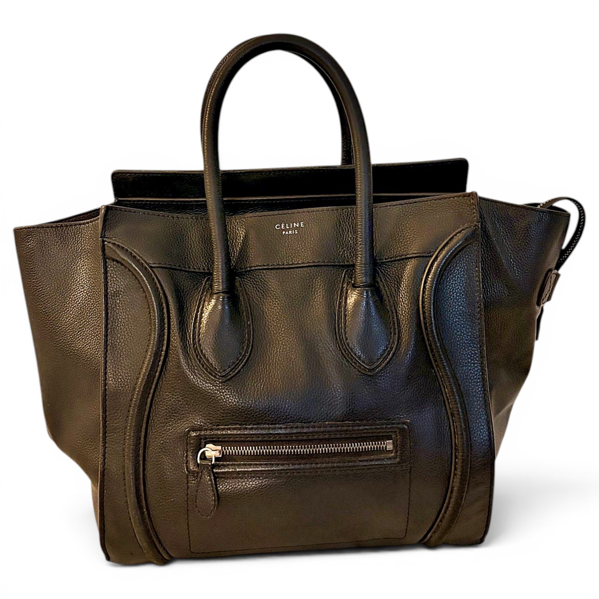 Luggage leather handbag