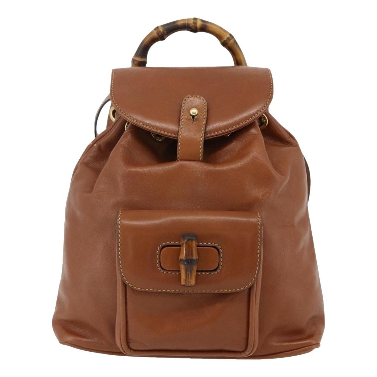 Leather backpack