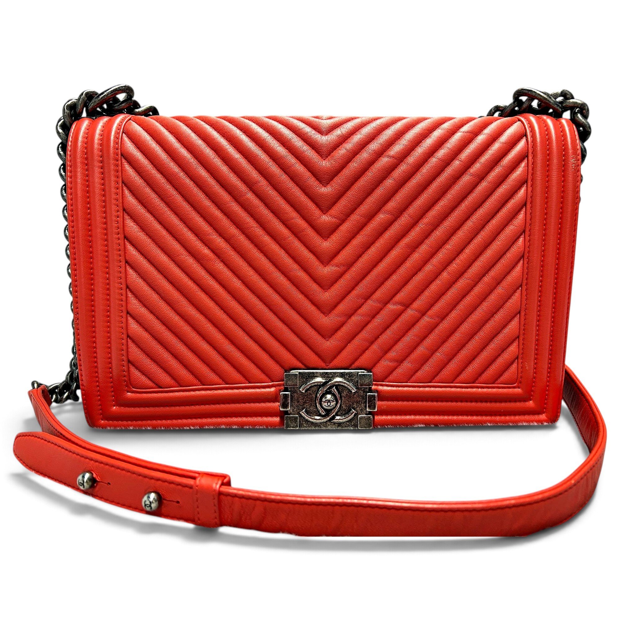Boy leather crossbody bag
