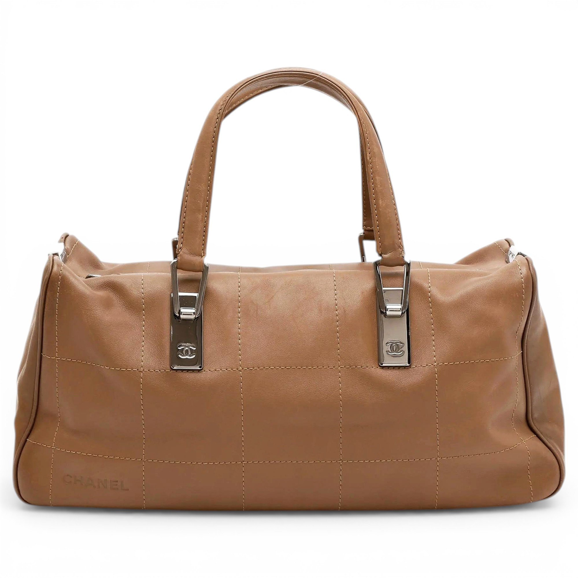 East West Chocolate Bar leather handbag