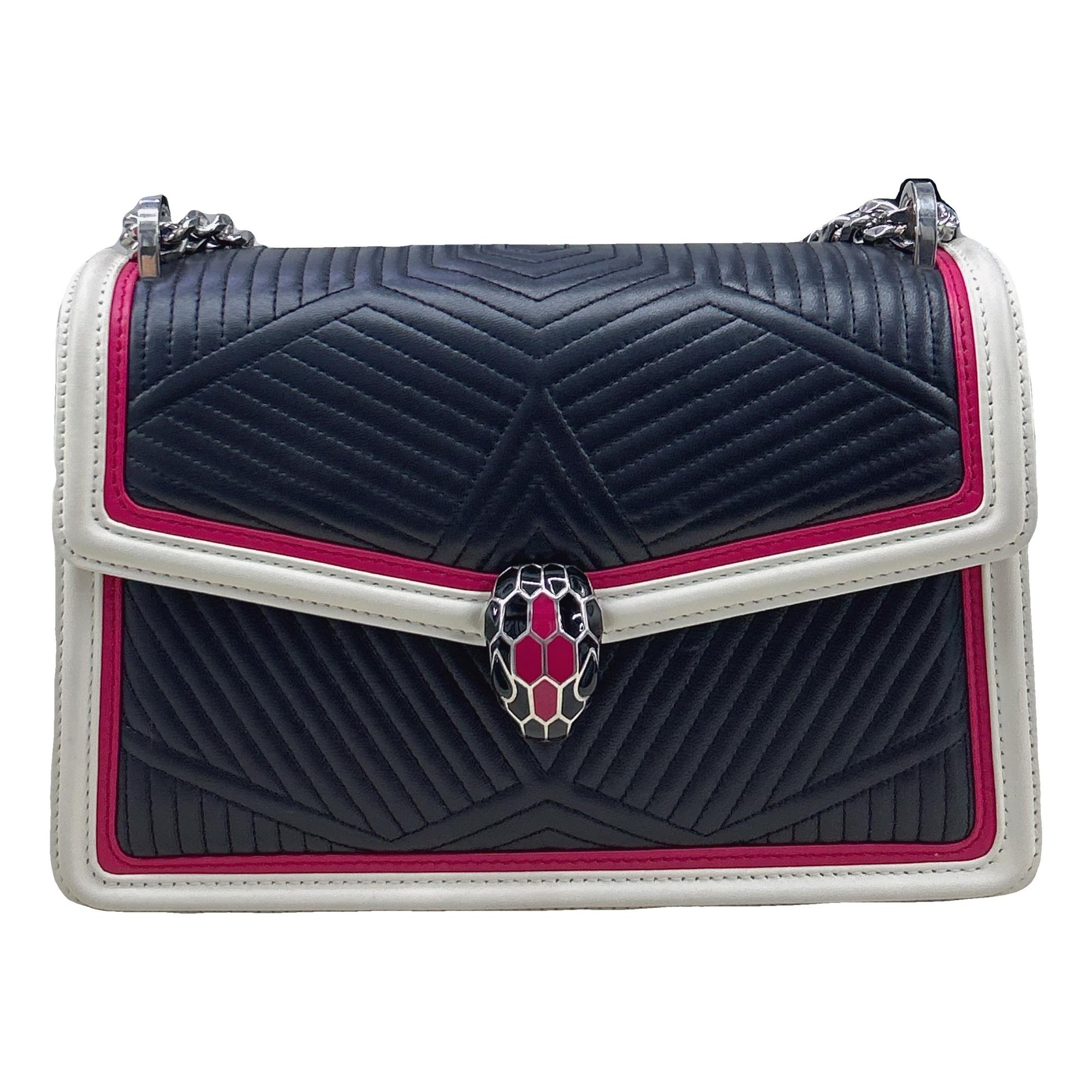 Serpenti leather handbag