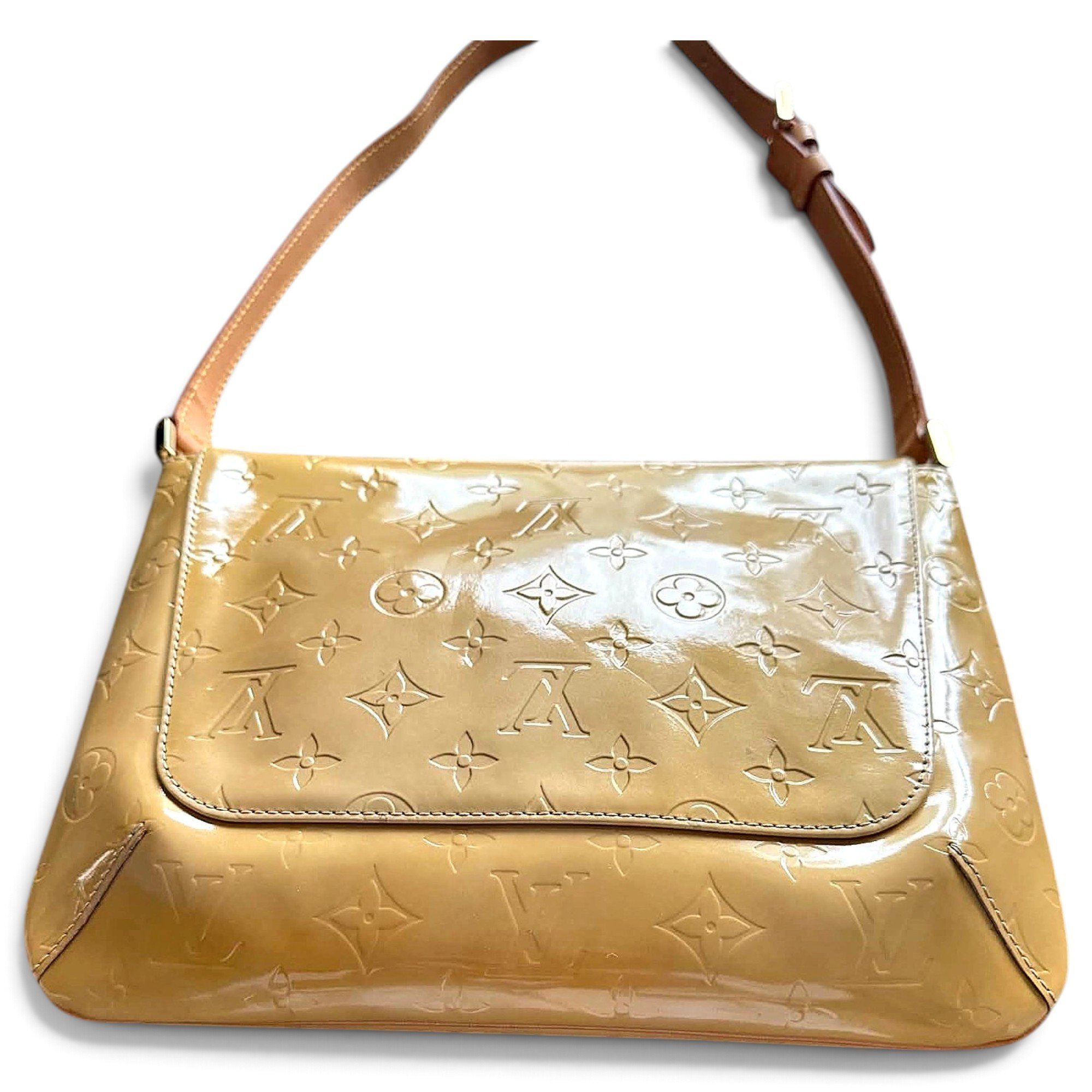 Patent leather handbag