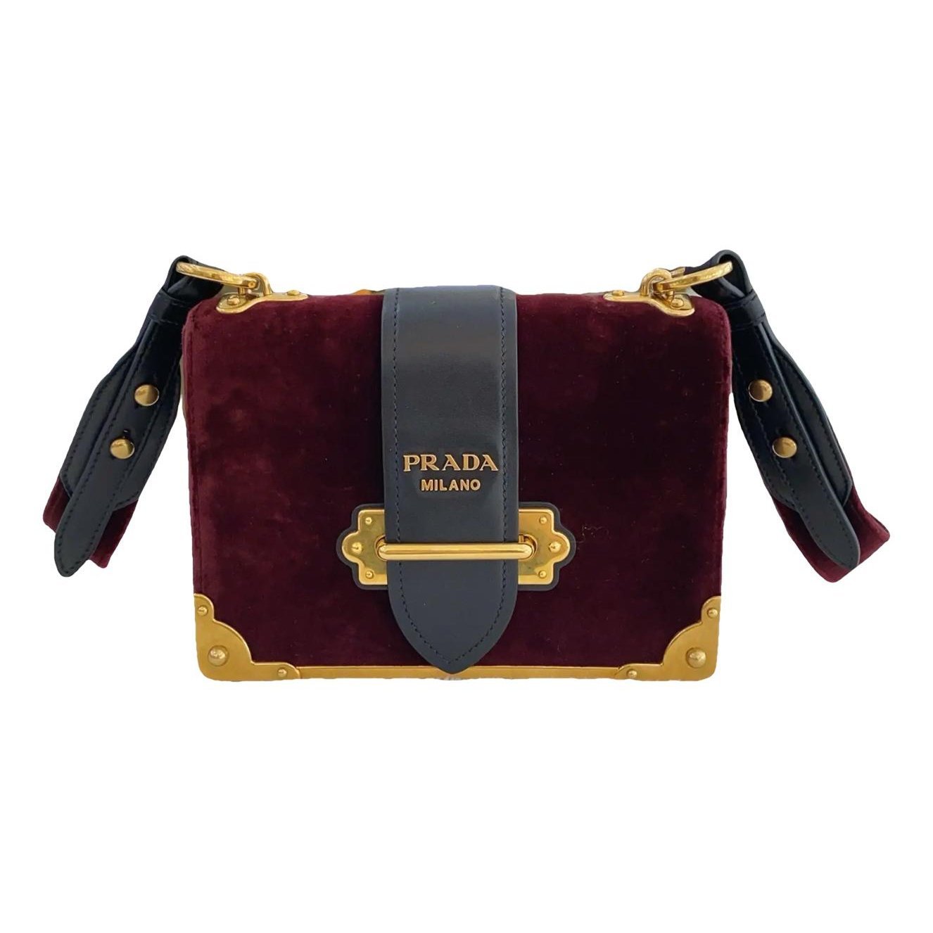 Cahier velvet crossbody bag