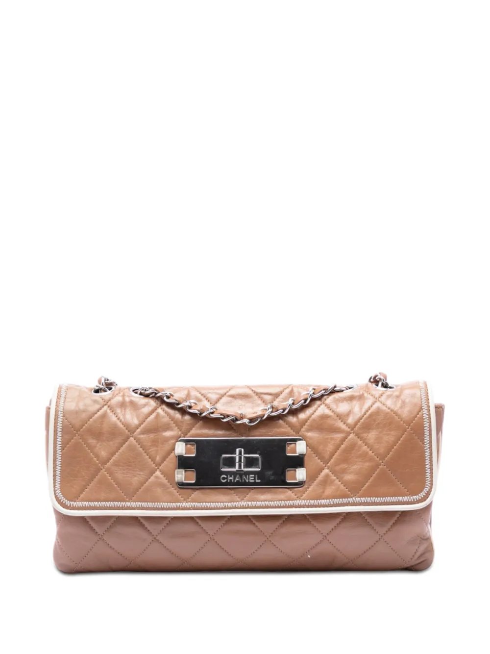 2008-2009 Quilted Aged Lambskin Reissue 2.55 East West Flap shoulder bag