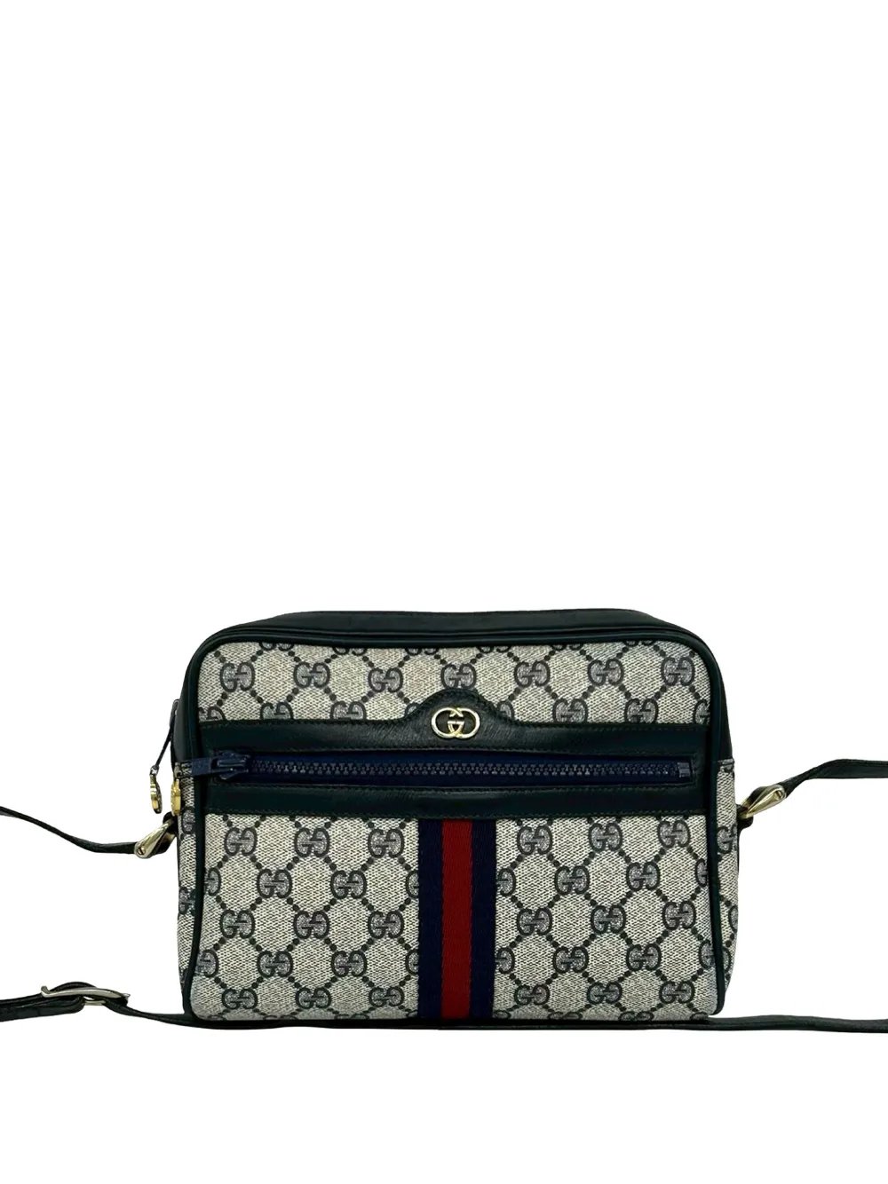 1970-1990 GG Supreme Interlocking G Web crossbody bag