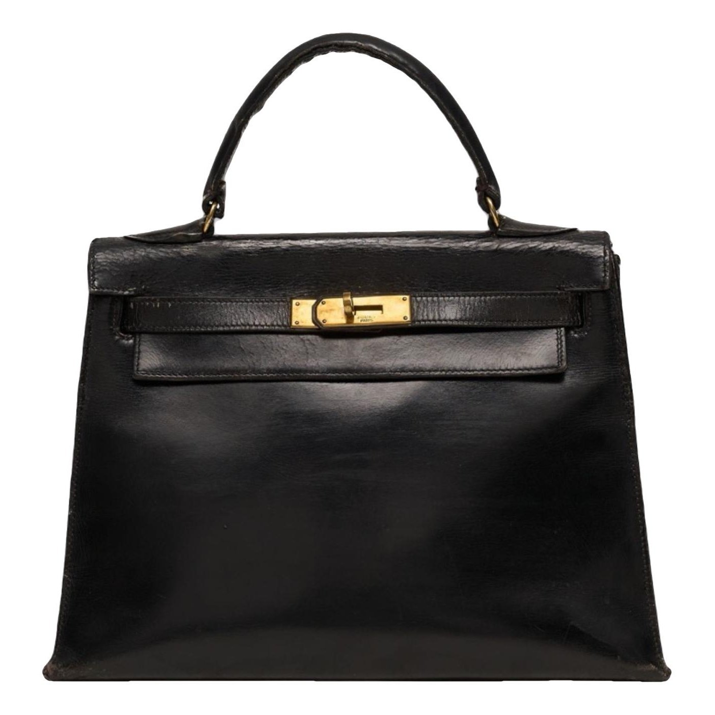 Hermes Kelly 28 Handbag Black