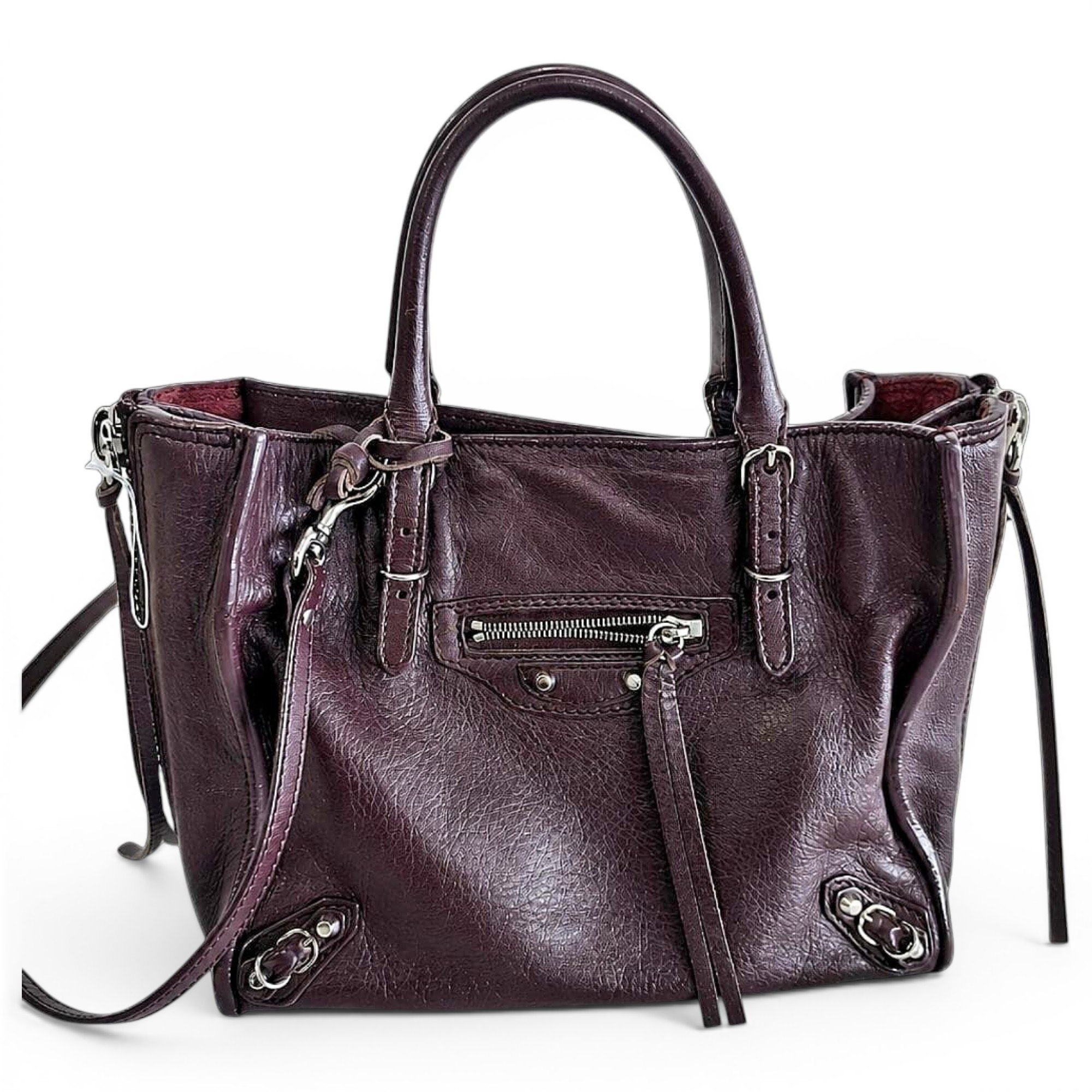 Papier leather tote