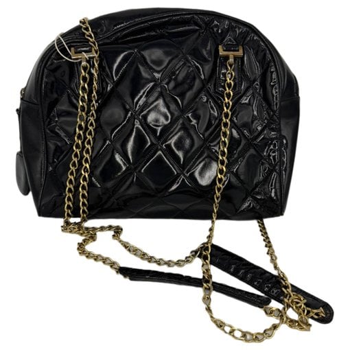 Patent leather handbag