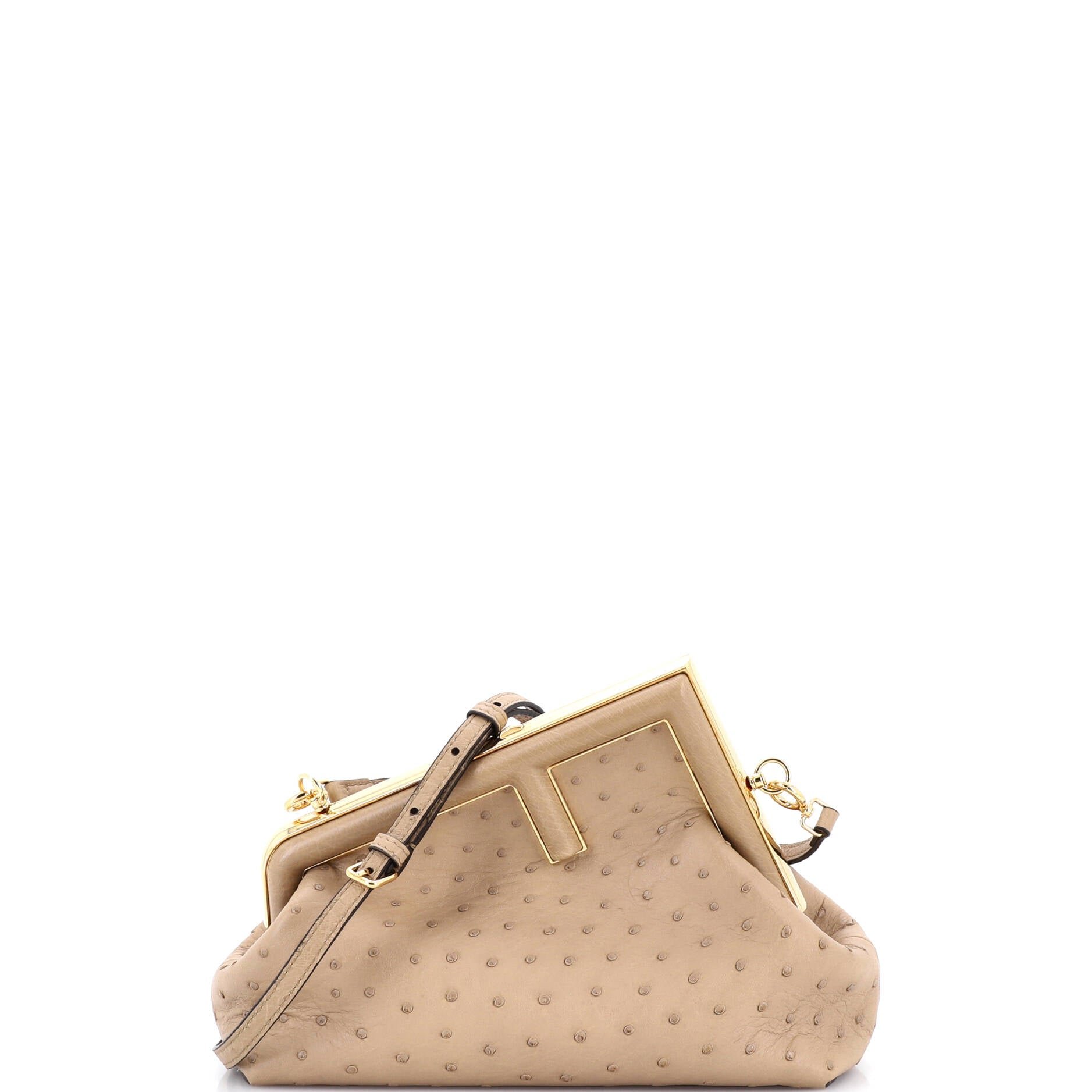 Fendi First Bag Ostrich Small