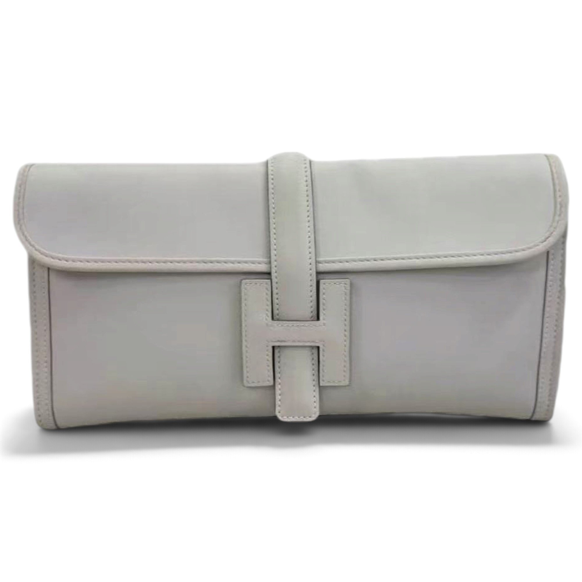 Jige leather clutch bag